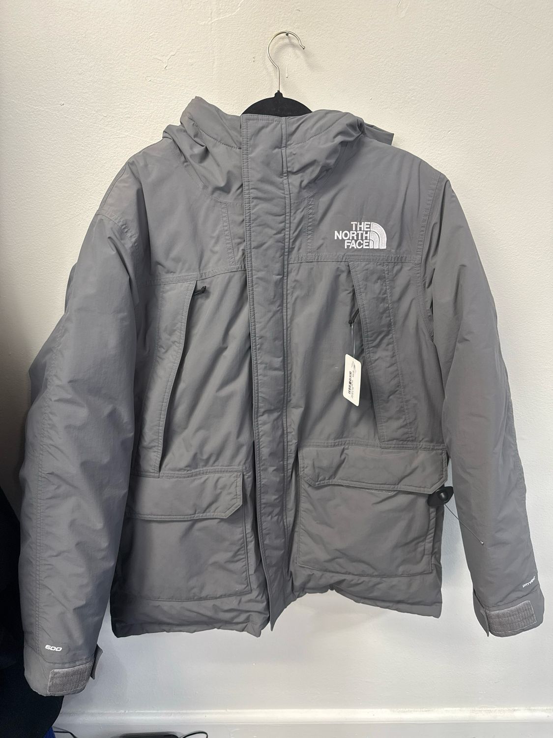 The North Face Grey Puff Coat Sz XL
