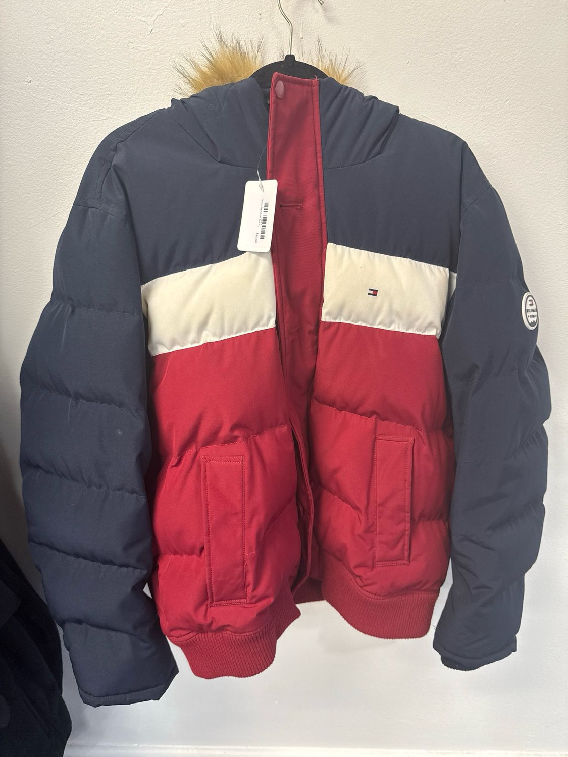 Tommy Red Coat Sz L