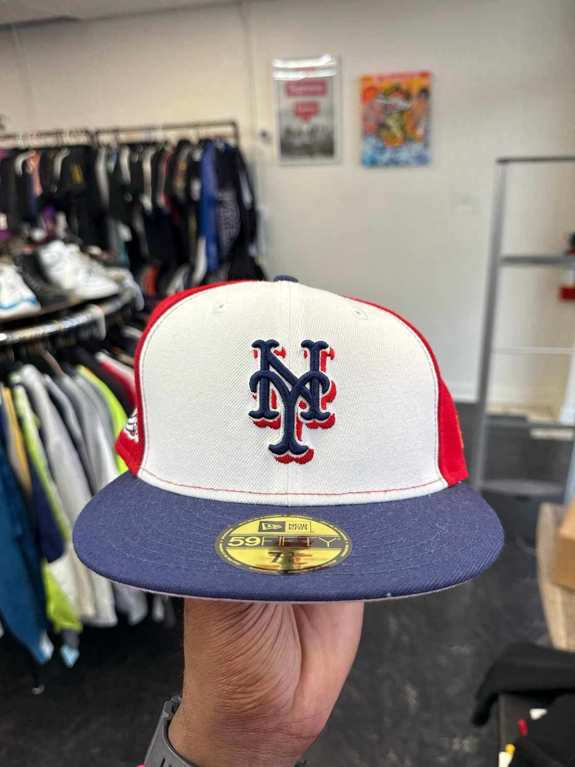 New Era - Mets Subway Series Fitted Hat - Red/White/Blue - 7 3/8