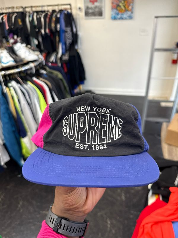 Supreme Hat Black/Pink/Blue