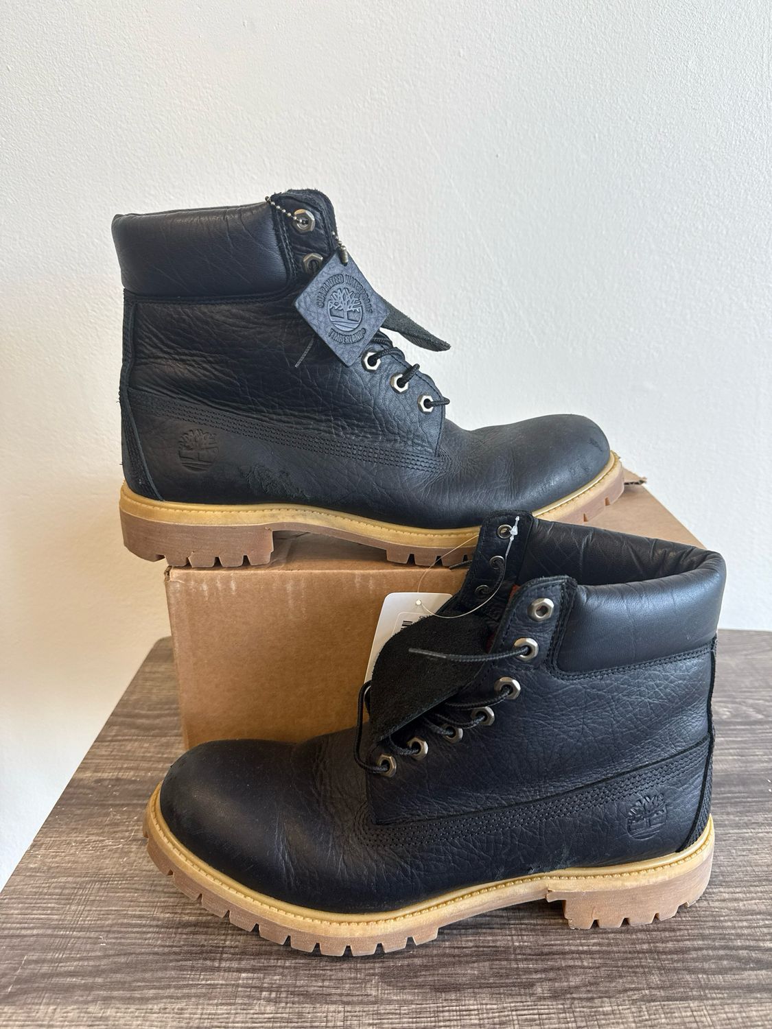 Timberland Black Boots (Box) Sz 12