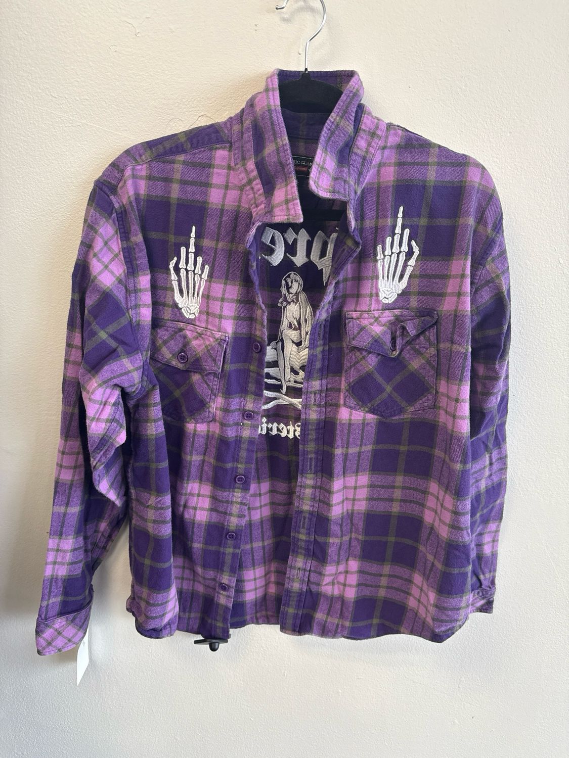 Supreme x Hysteric Glamour Purple Button-Up Sz L