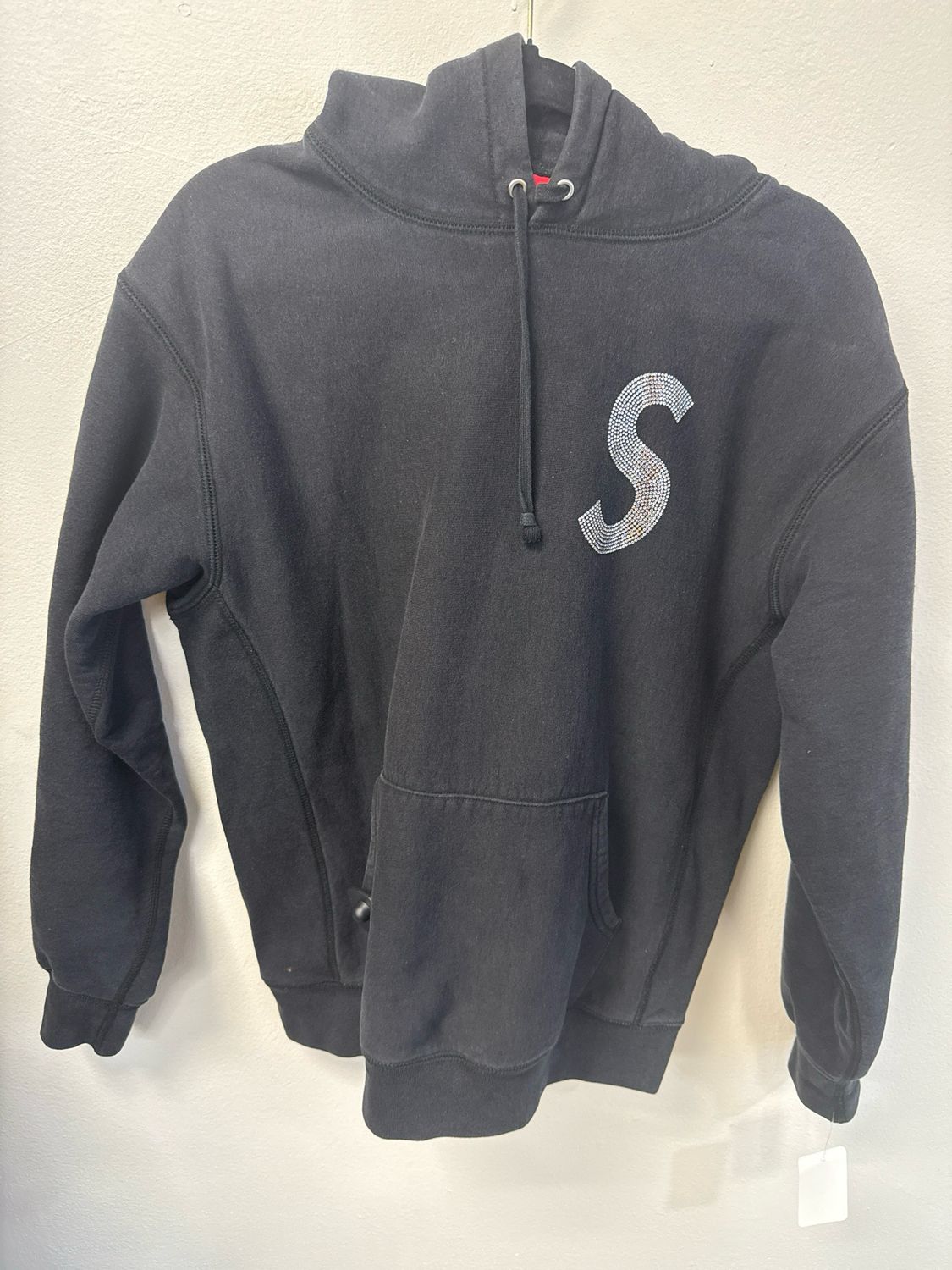 Supreme Black Glitter Hoodie Sz M