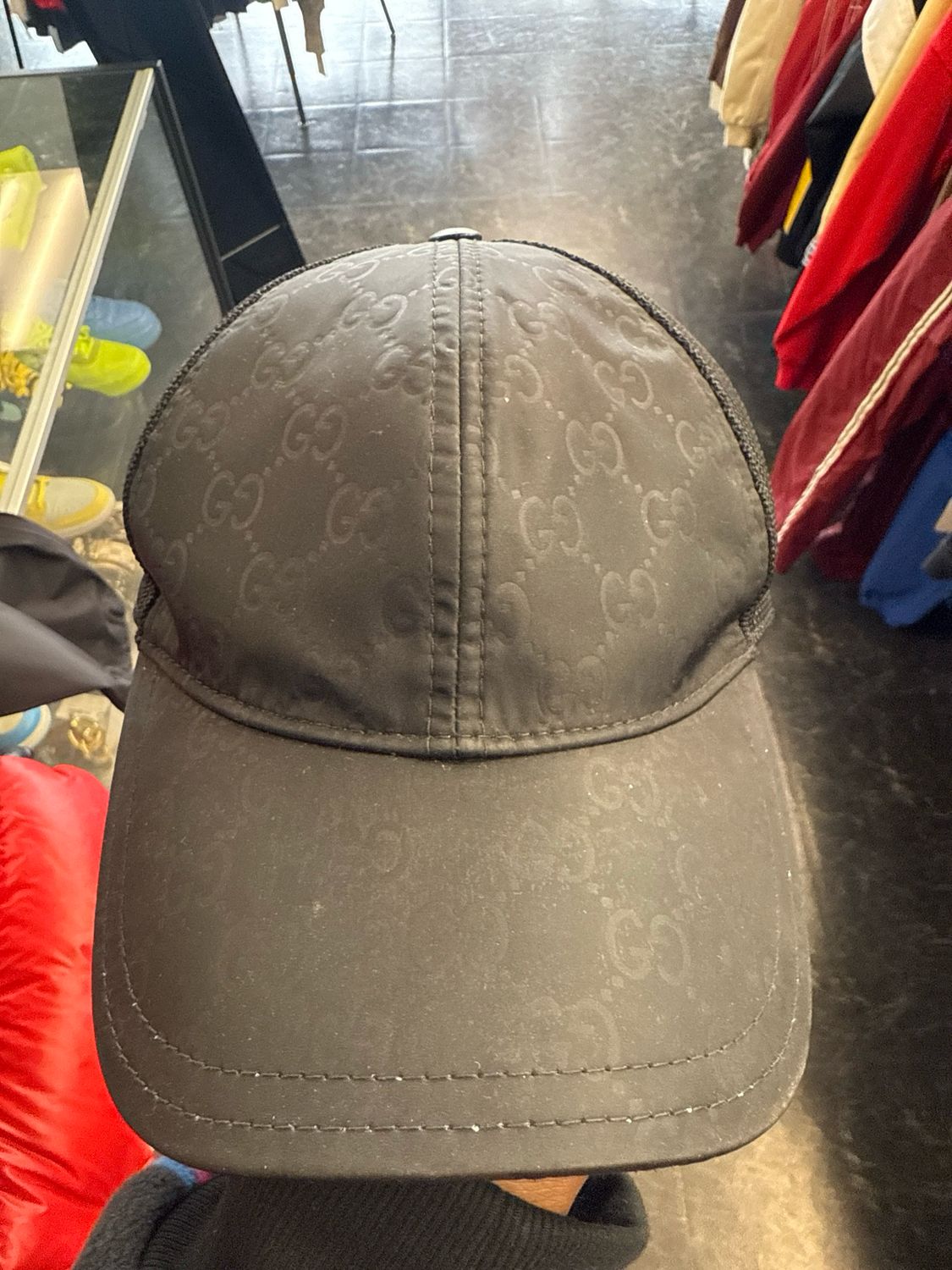 Gucci Black Hat Sz OSFA