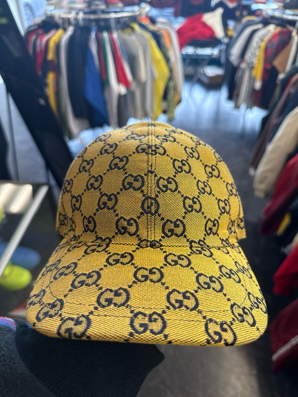 Gucci Yellow Cap Hat (New) Sz OS