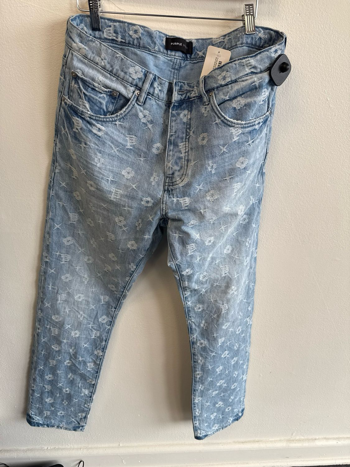 Purple Brand Monogram Blue Jeans Sz:32