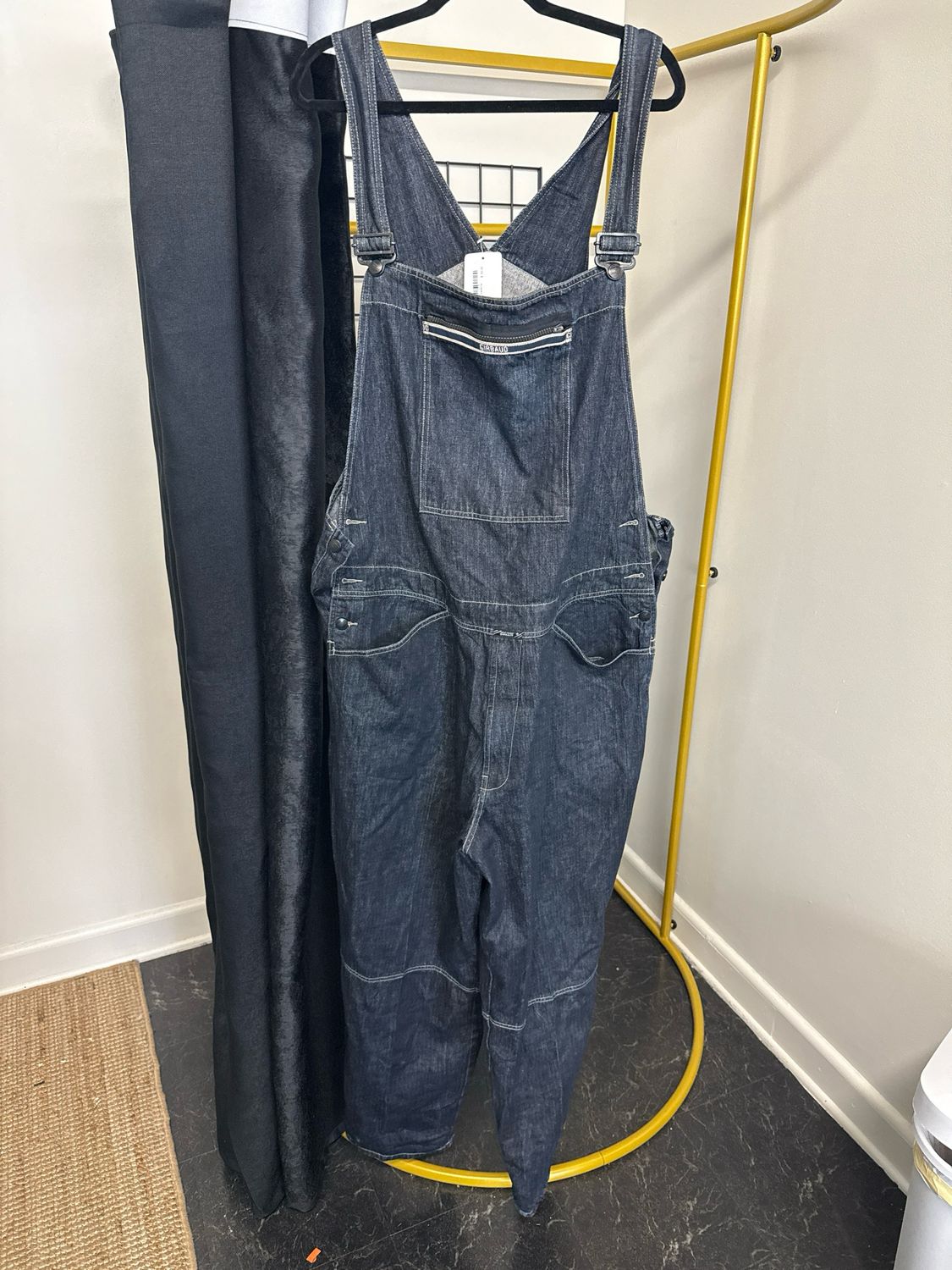 MFG Black Overalls Sz 2XL