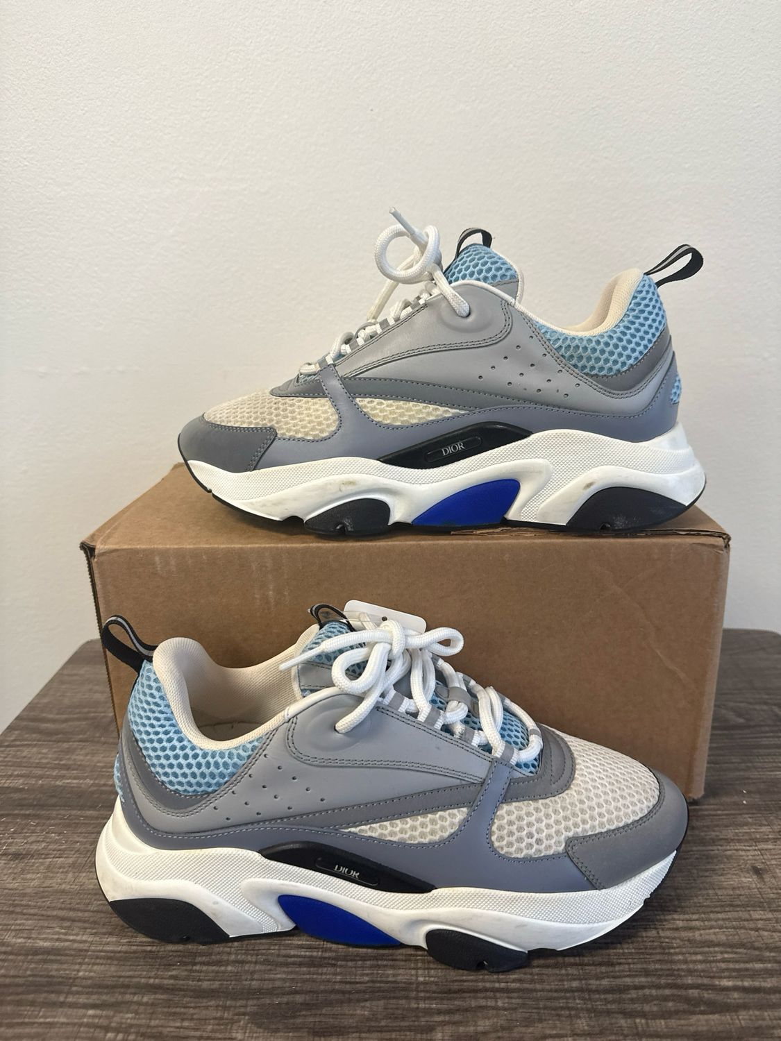 Dior B22 Blue/White (No Box) Sz 8