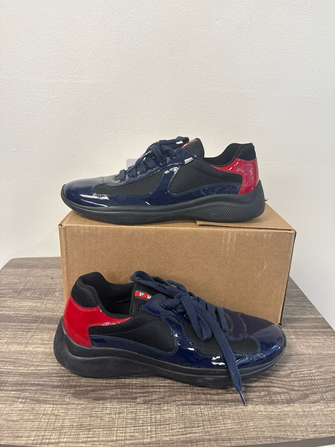 Prada Navy/Red AC Sz:10