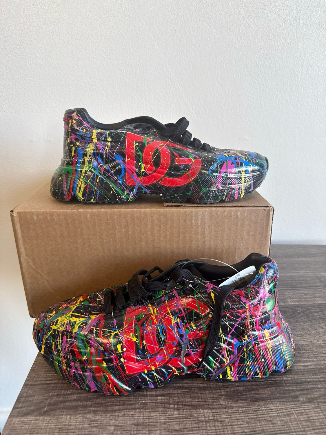 Dolce &amp; Gabbana Paint Splatter (No Box) Sz 9