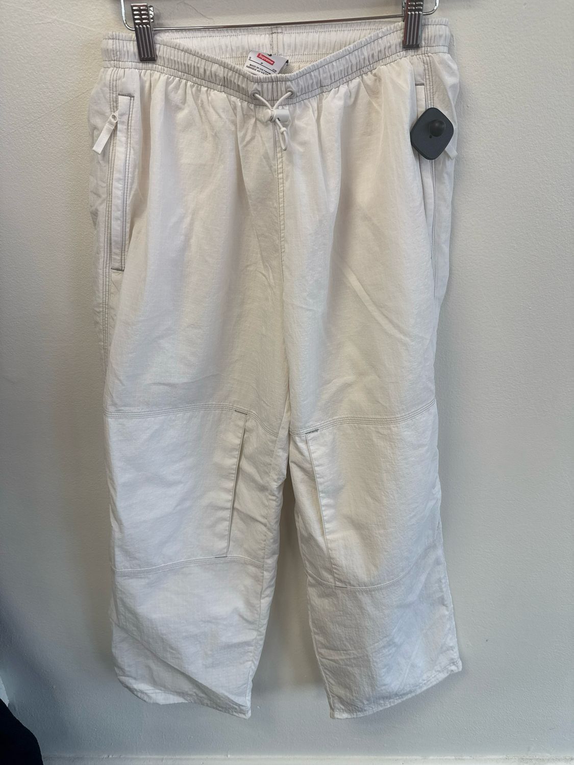 Supreme x Nike White Warm-Up Pants Sz:S