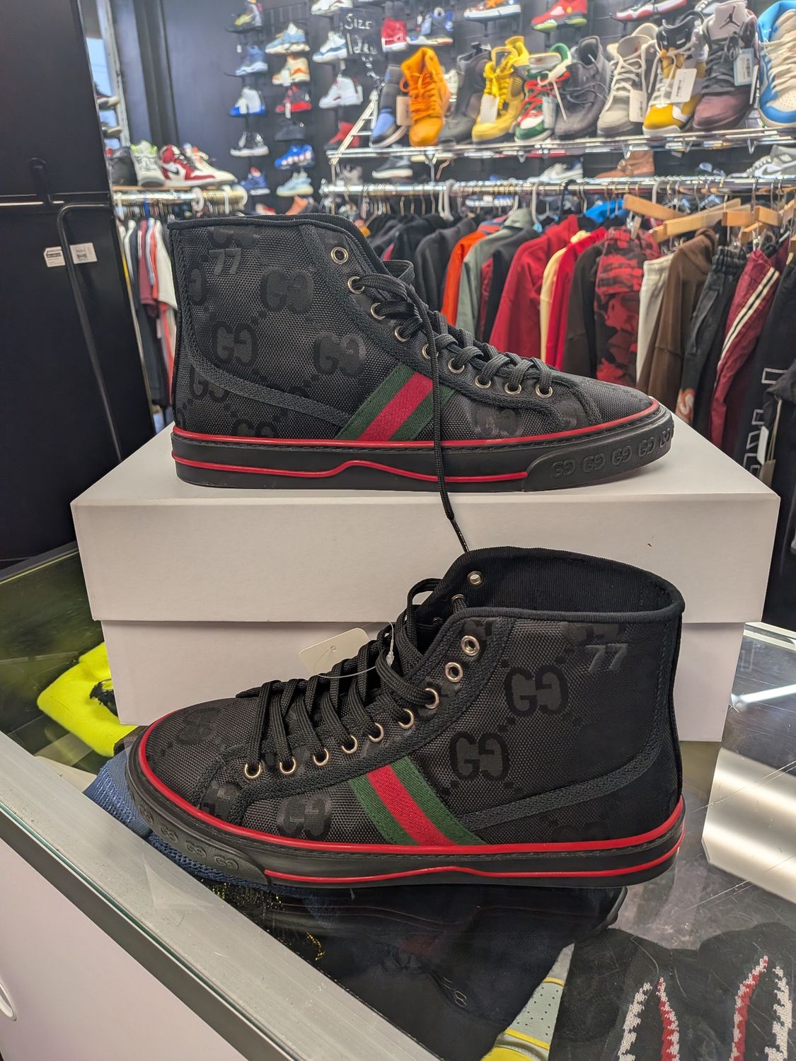 Gucci Black Hi-Tops (no box) Sz:9