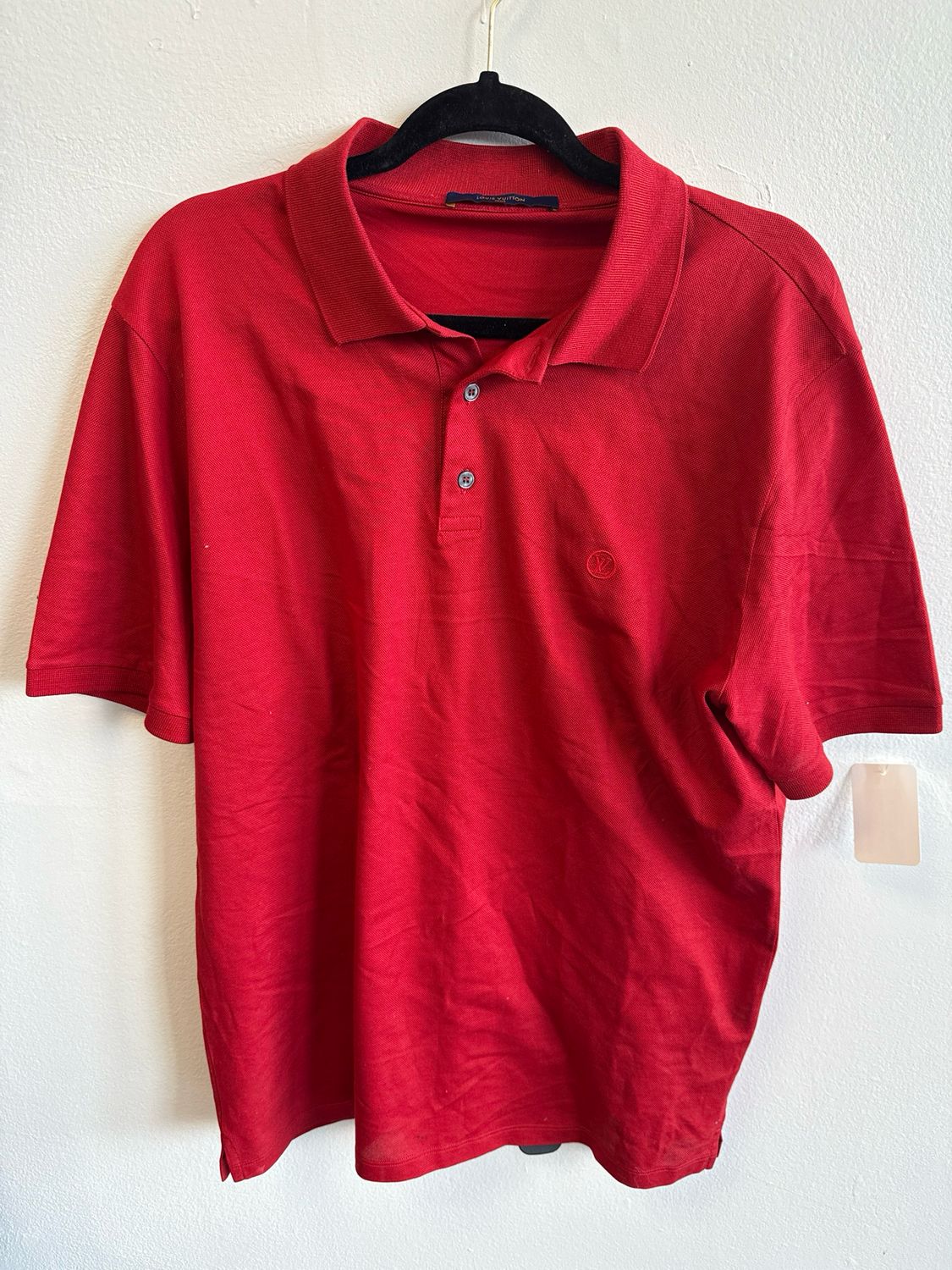 Louis Vuitton Red Polo Sz:2XL
