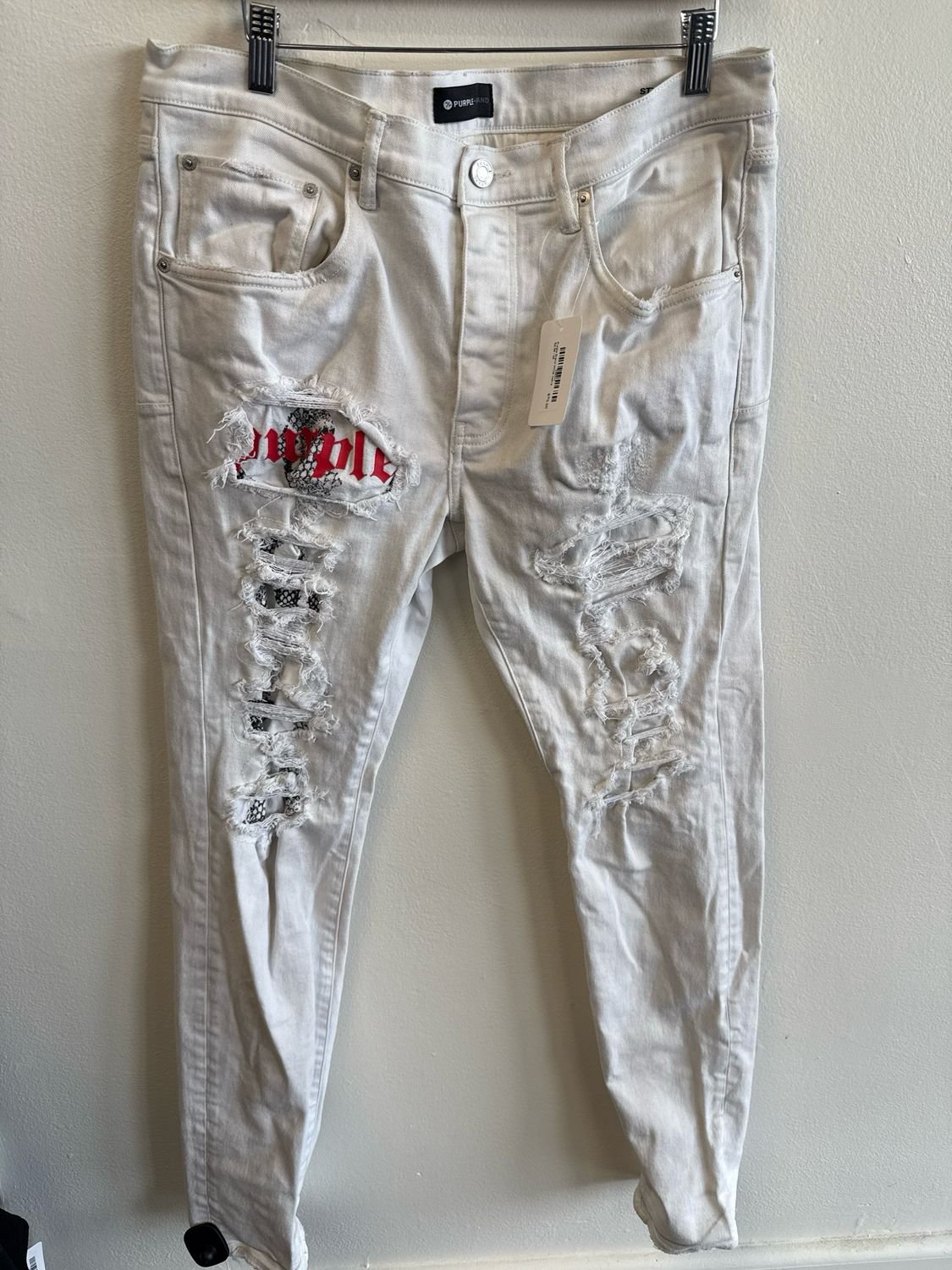 Purple Brand White Jeans Sz:36