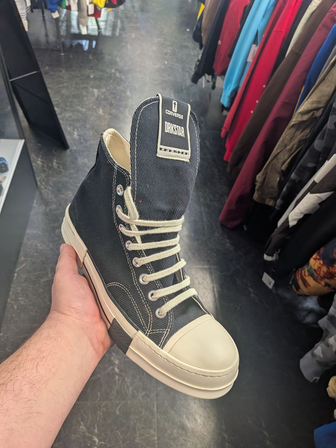 Rick Owens Converse DRKSHDW High (no box) Sz:10