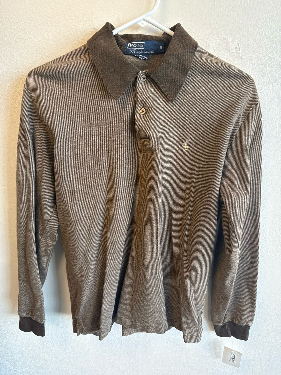 Polo RL Brown LS Polo Sz:5