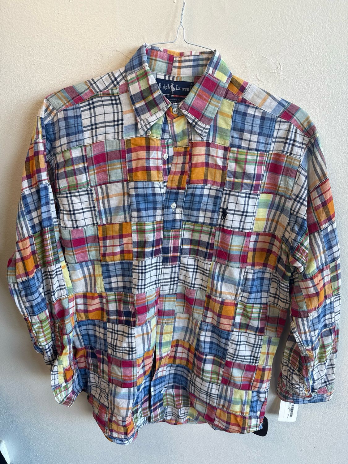 Polo RL Colored Patches Button-Up Sz:5