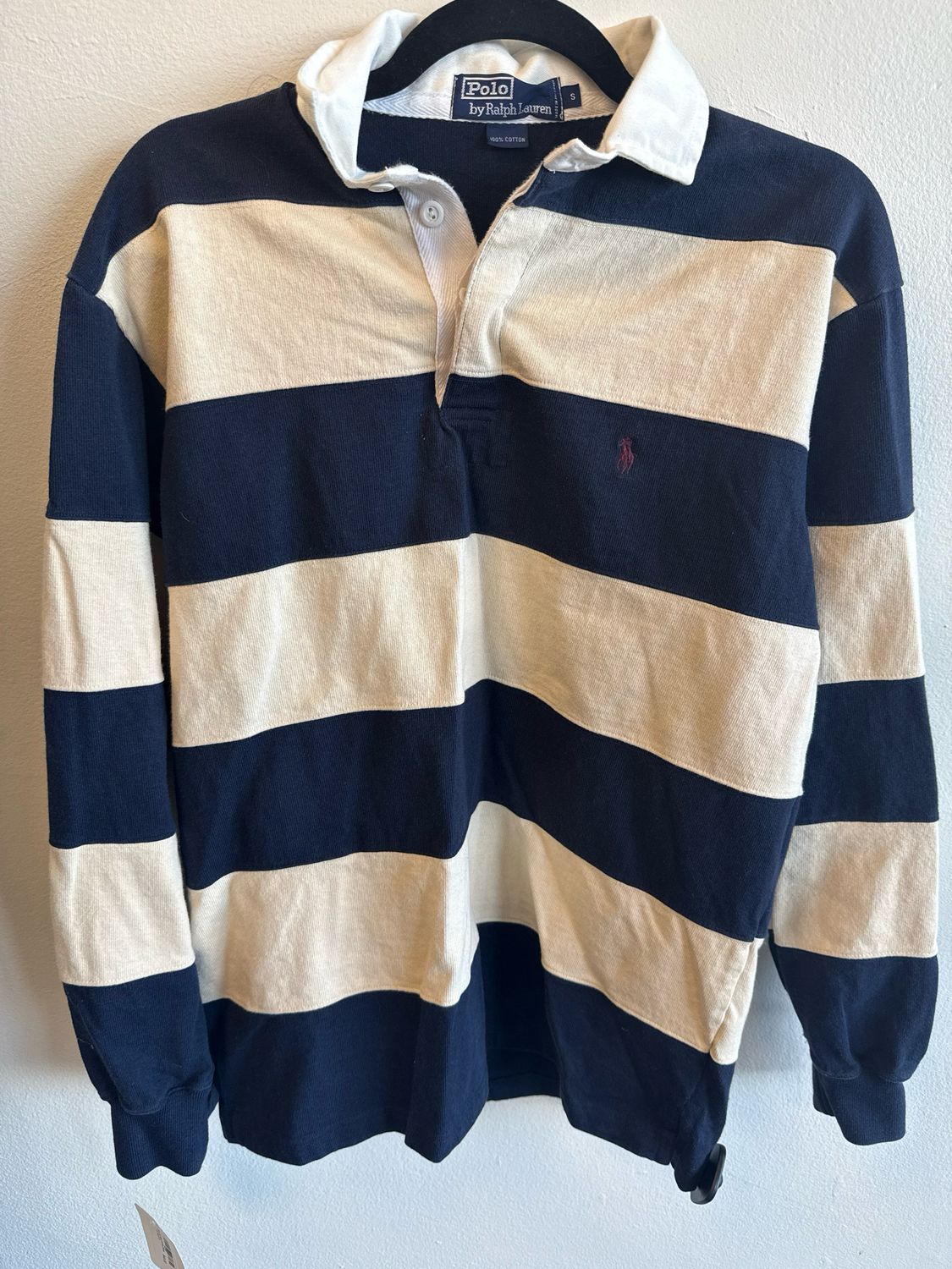 Polo RL Navy/White Stripe Rugby Sz:5