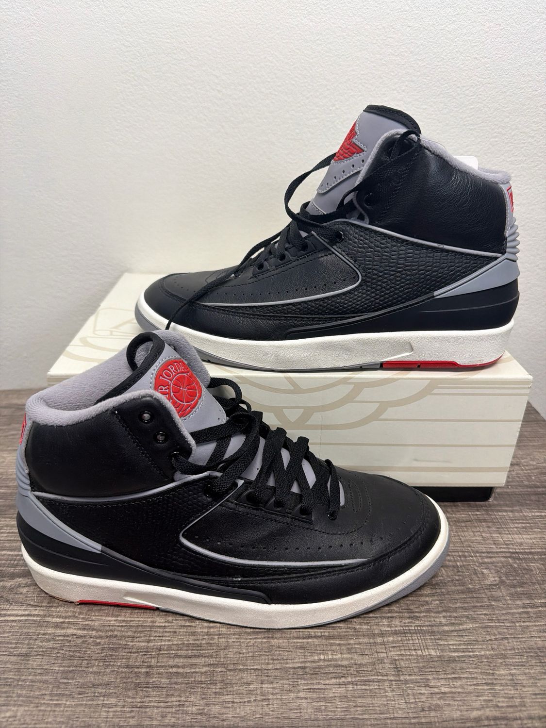 Nike - Jordan 2 Cement Shoes - Black - 8.5