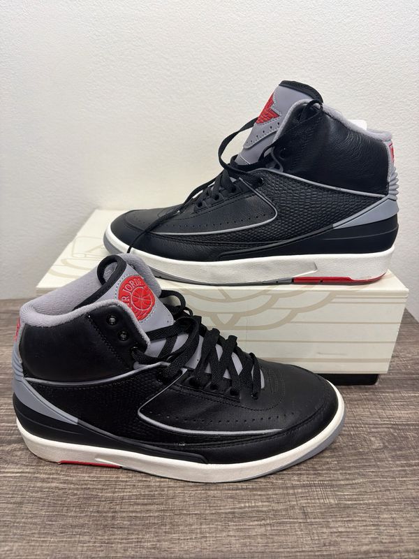 Nike - Jordan 2 Cement Shoes - Black - 8.5