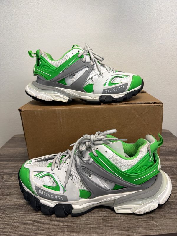 Balenciaga Track White/Green Sz:7 (no box)