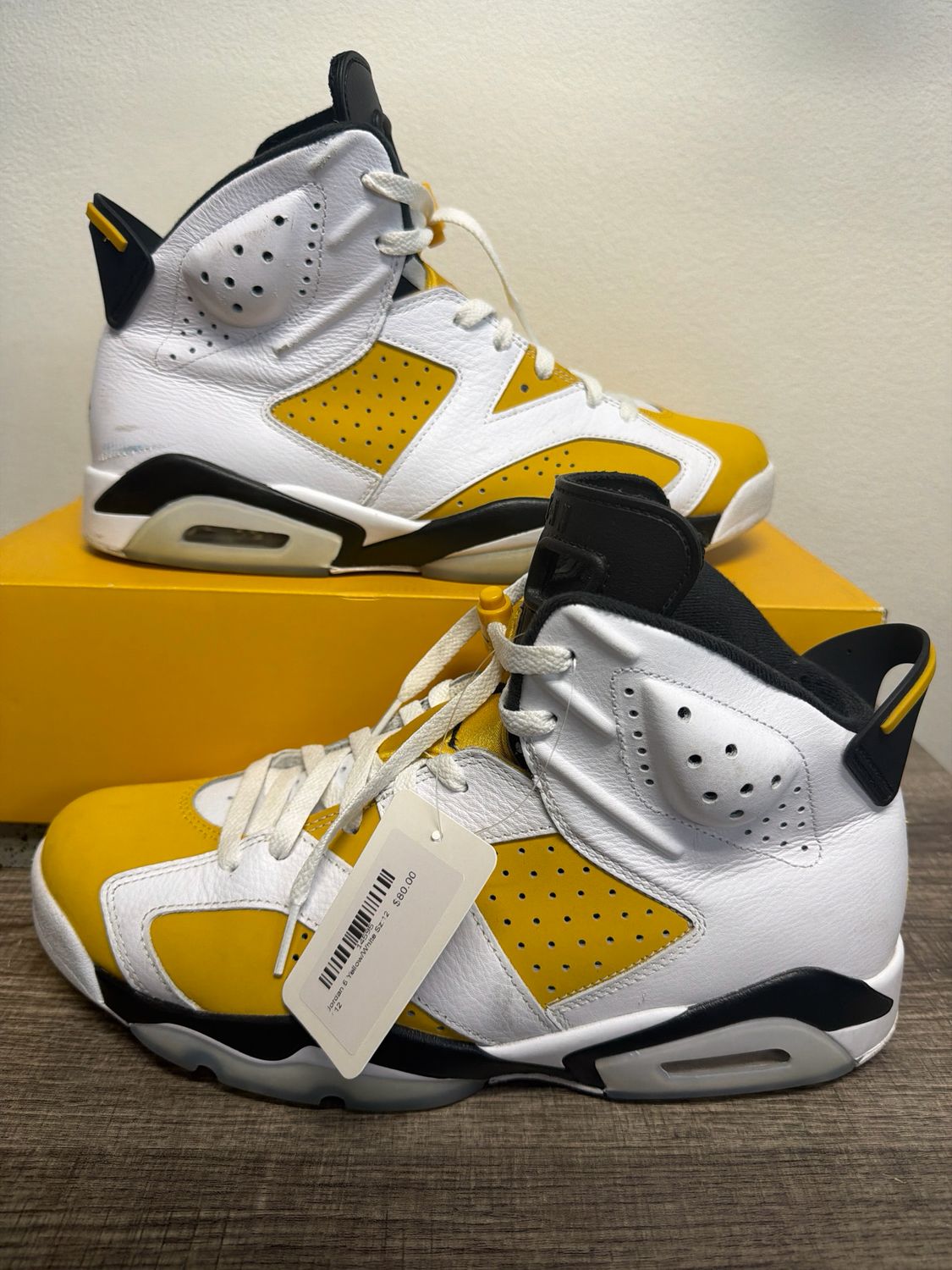 Jordan 6 Yellow/White Sz:11.5