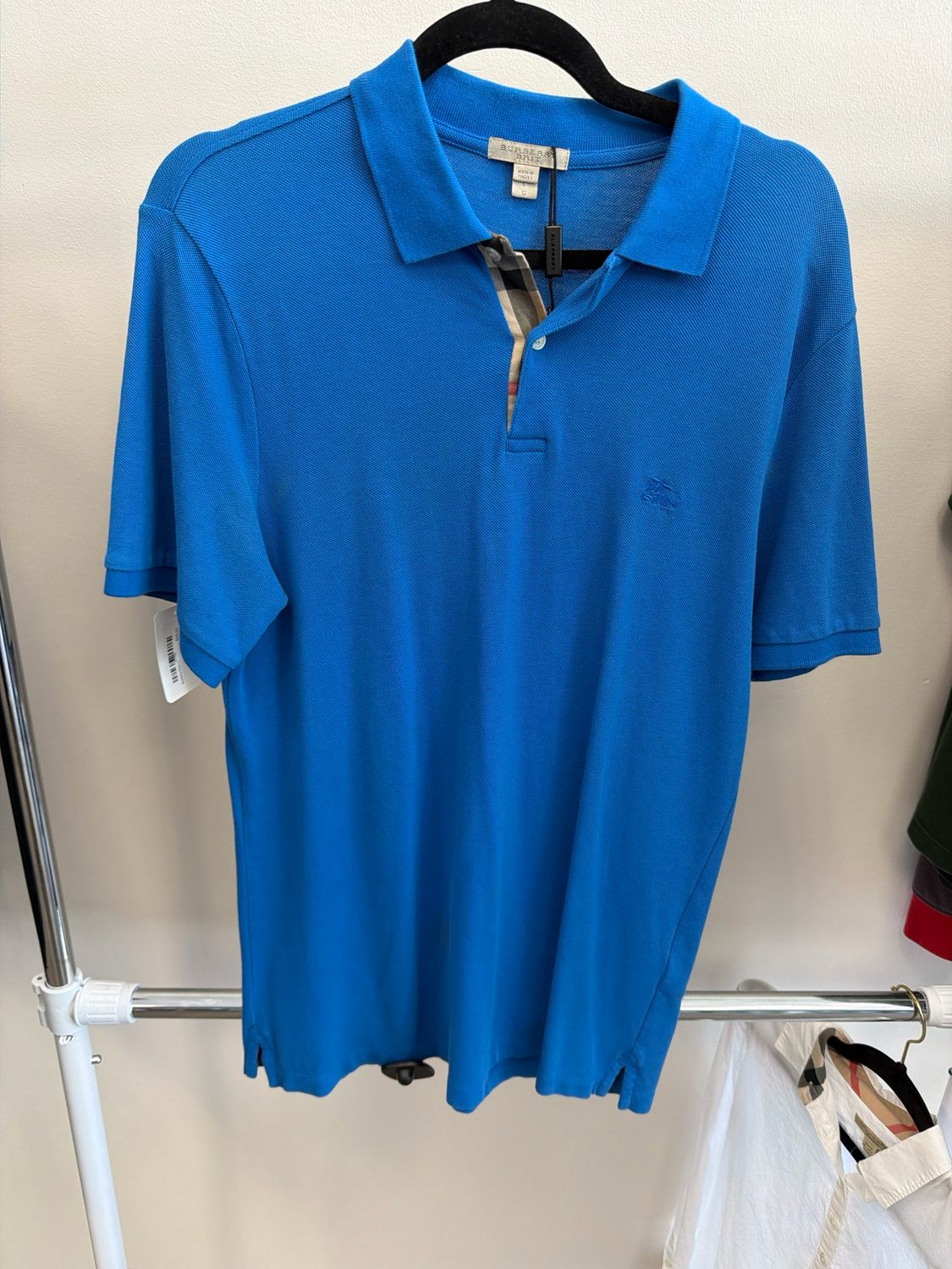 Burberry Polo Blue Sz L