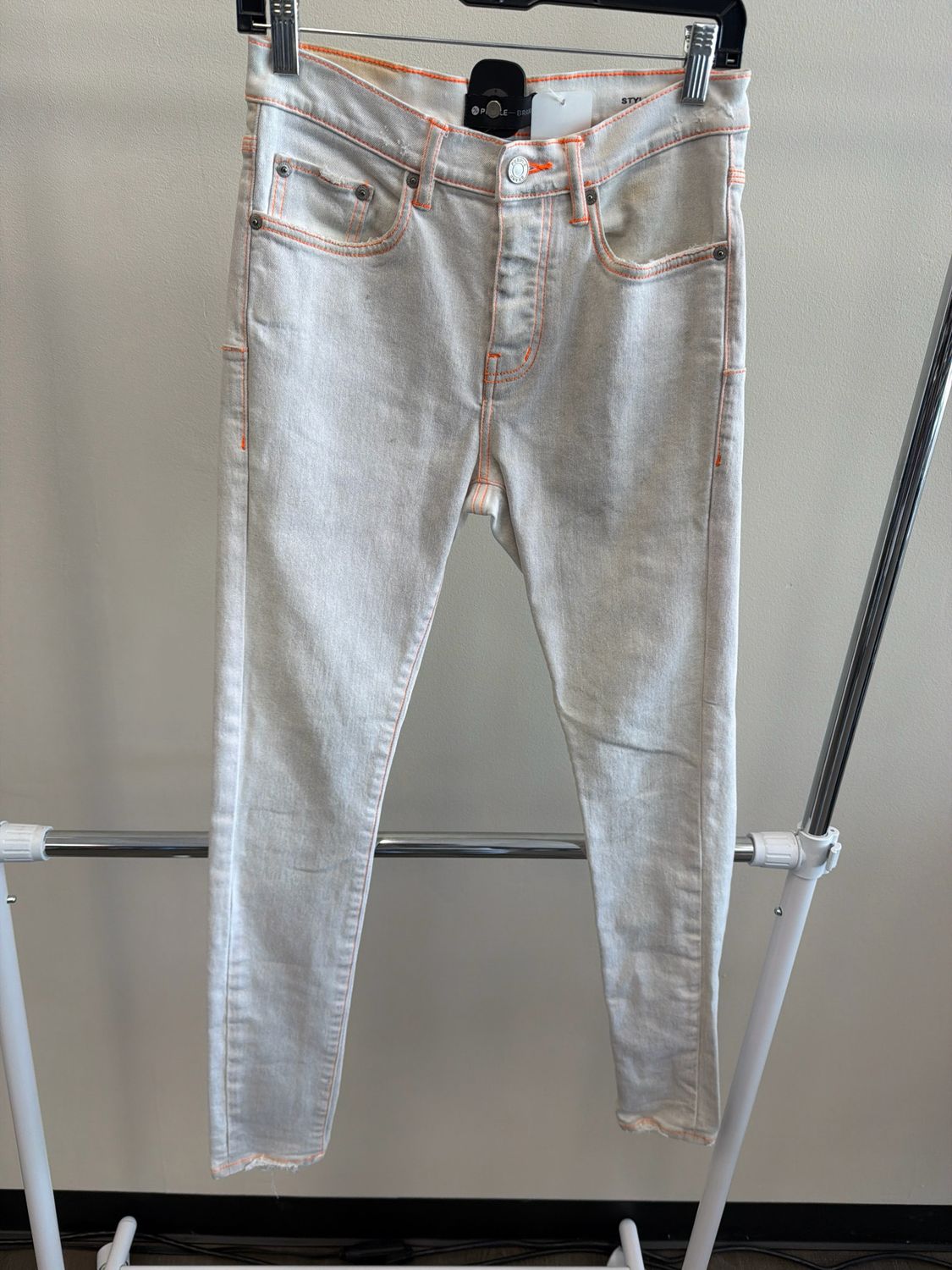 Purple Orange &amp; White Jeans Sz 29
