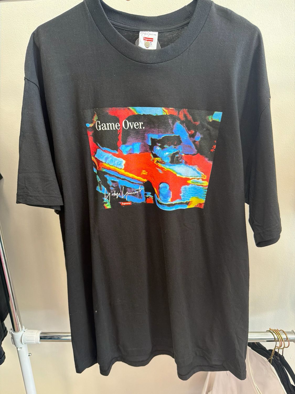 Supreme Grey Graffiti Tee Sz XL
