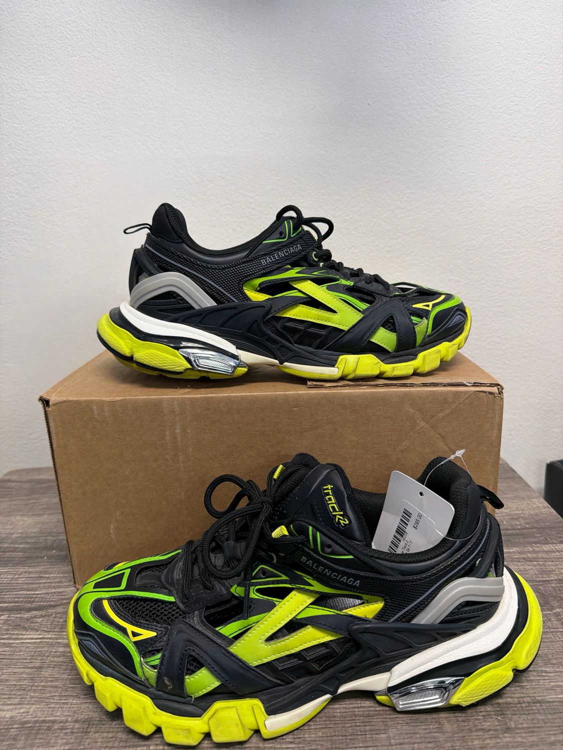 Balenciaga Track 2 Green/Black Sz 7