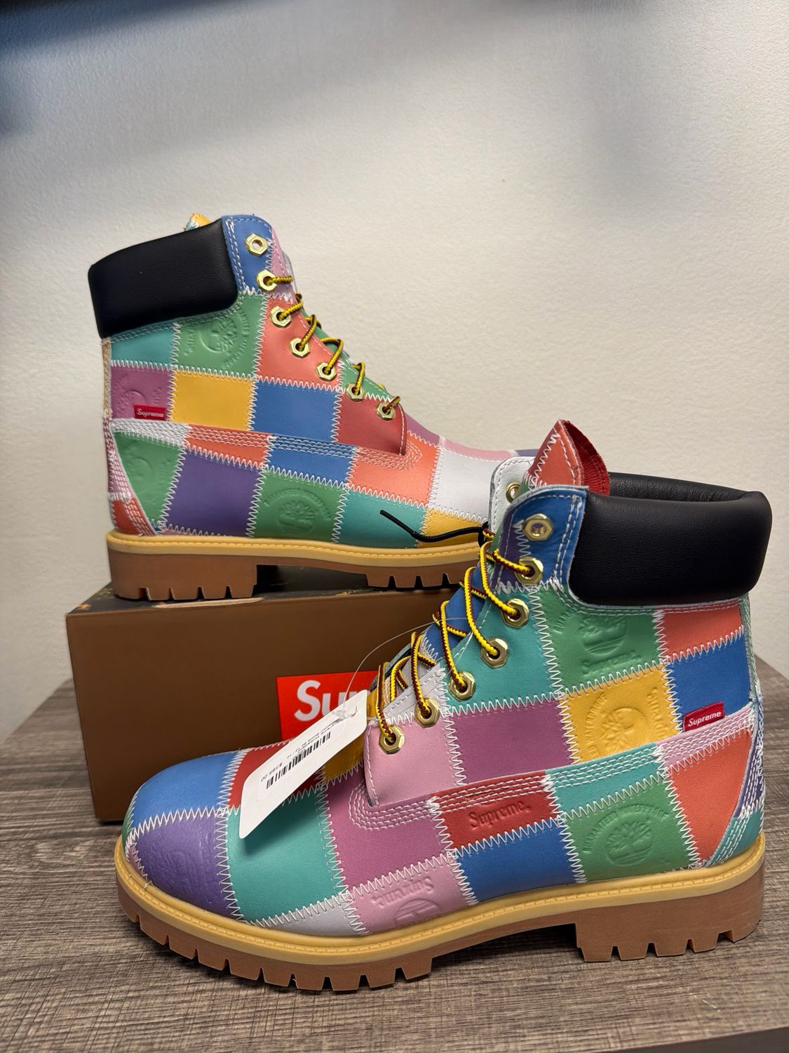 Supreme Timberland Multicolor Boots Sz 10