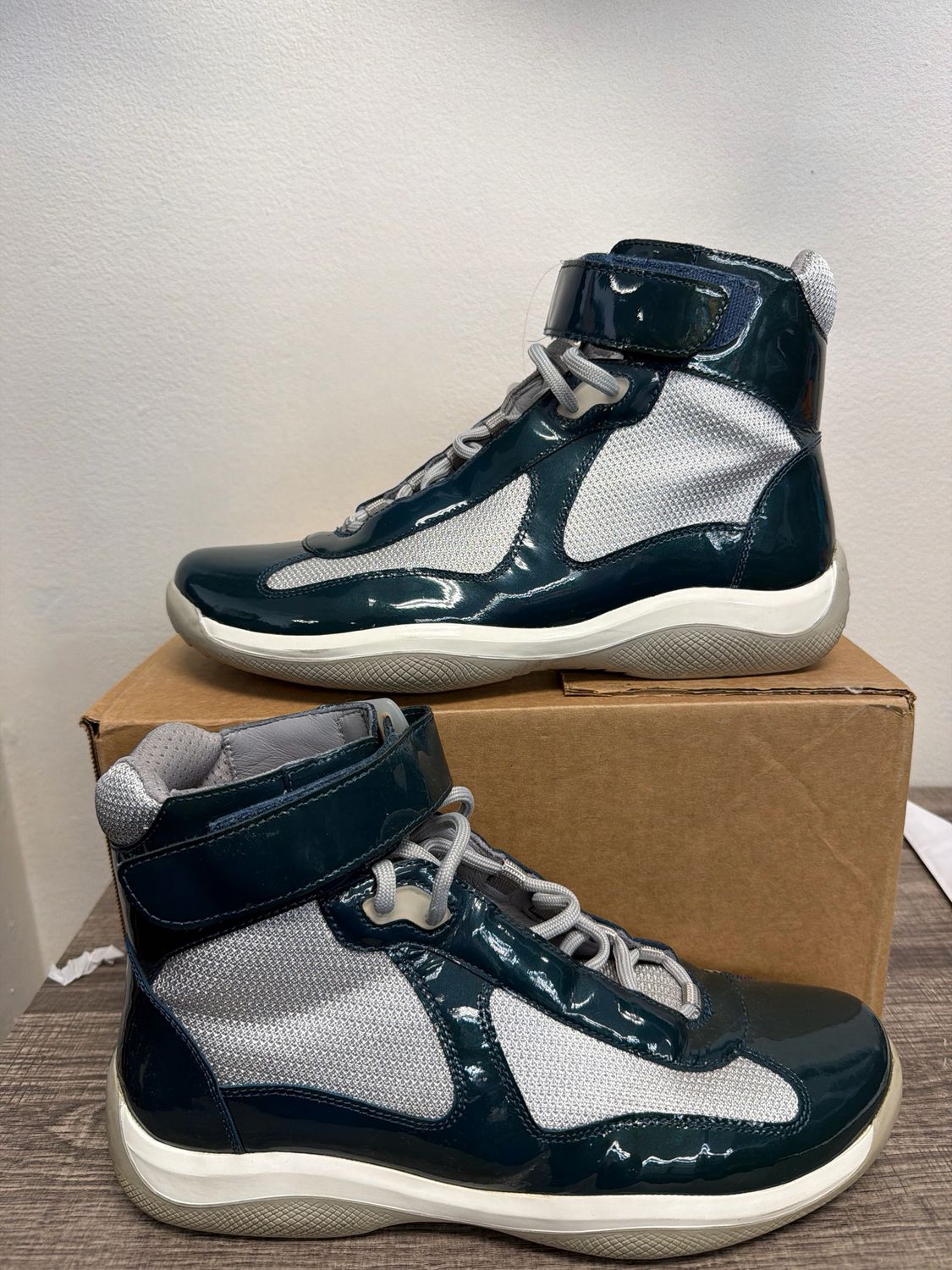 Prada High AC Turquoise Sz 10
