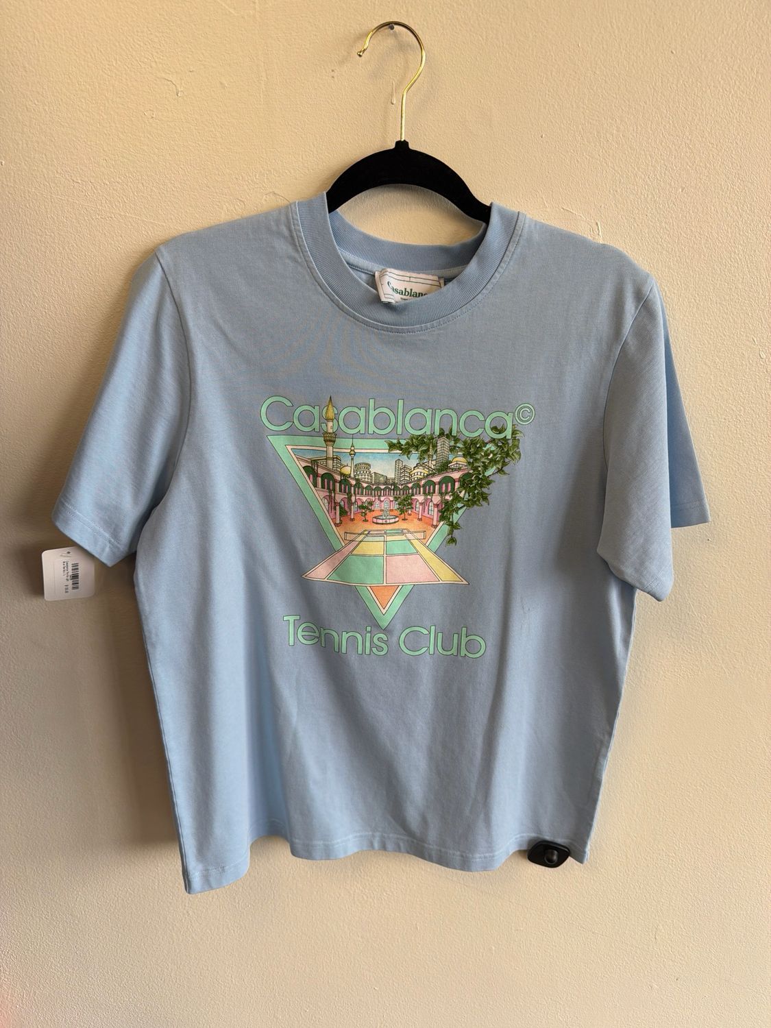 Casablanca Tennis Light Blue Tee Sz:L