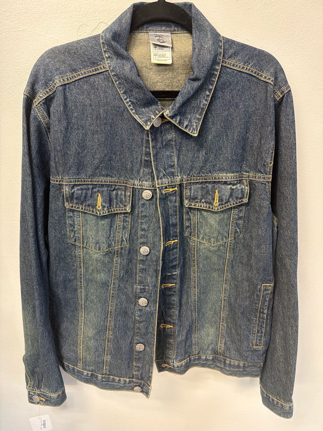 Disney Denim Jacket Sz:L