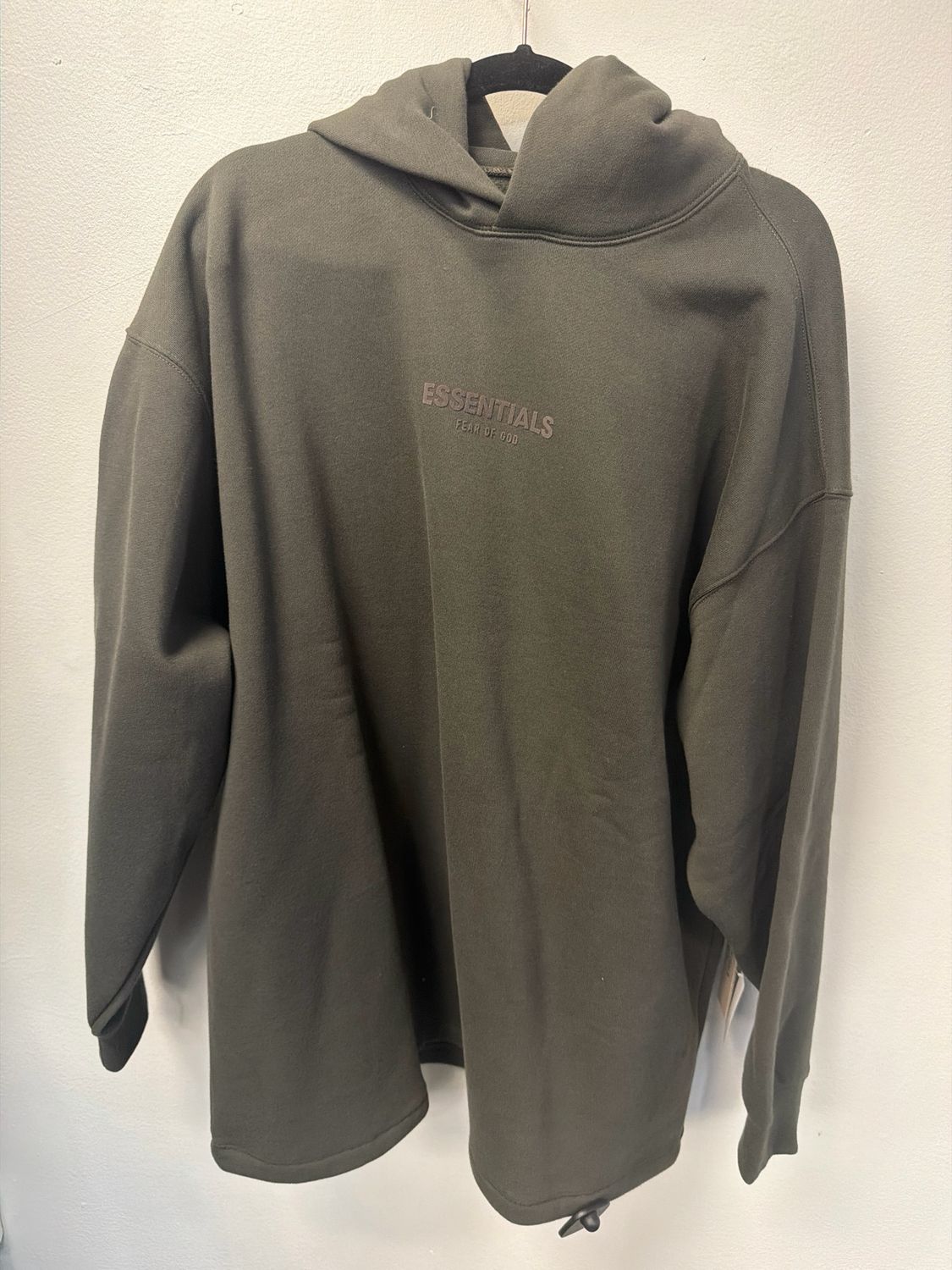 Essentials Off-Black Hoodie (new) Sz:L