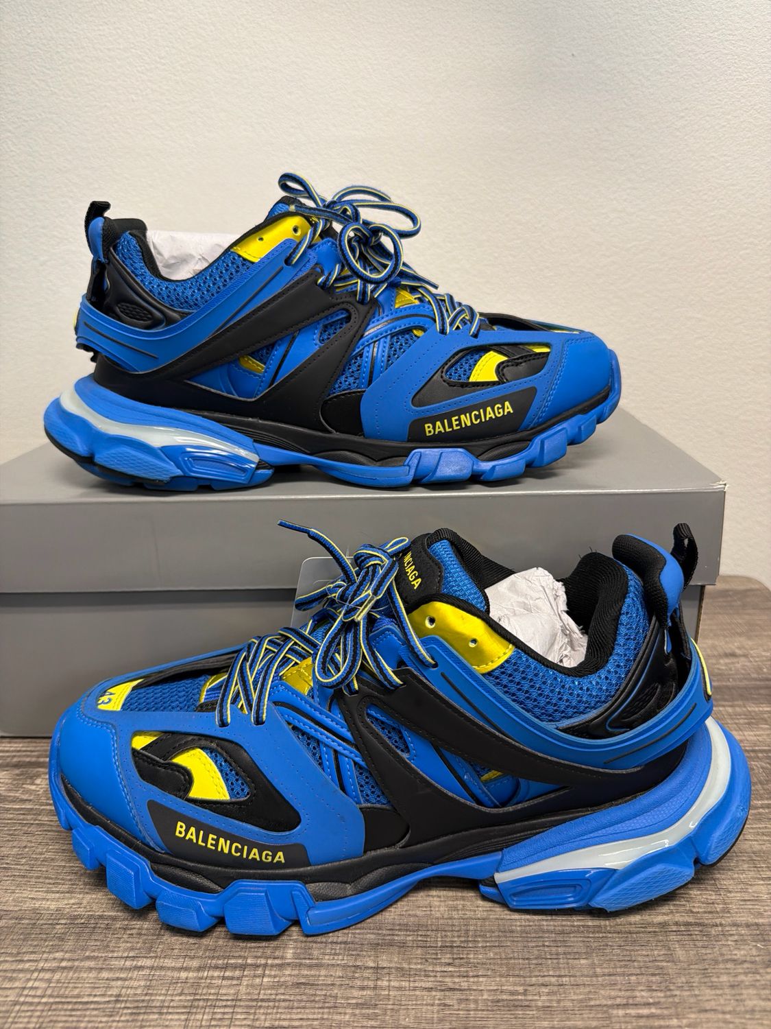 Balenciaga Track LED Blue (box) Sz:10