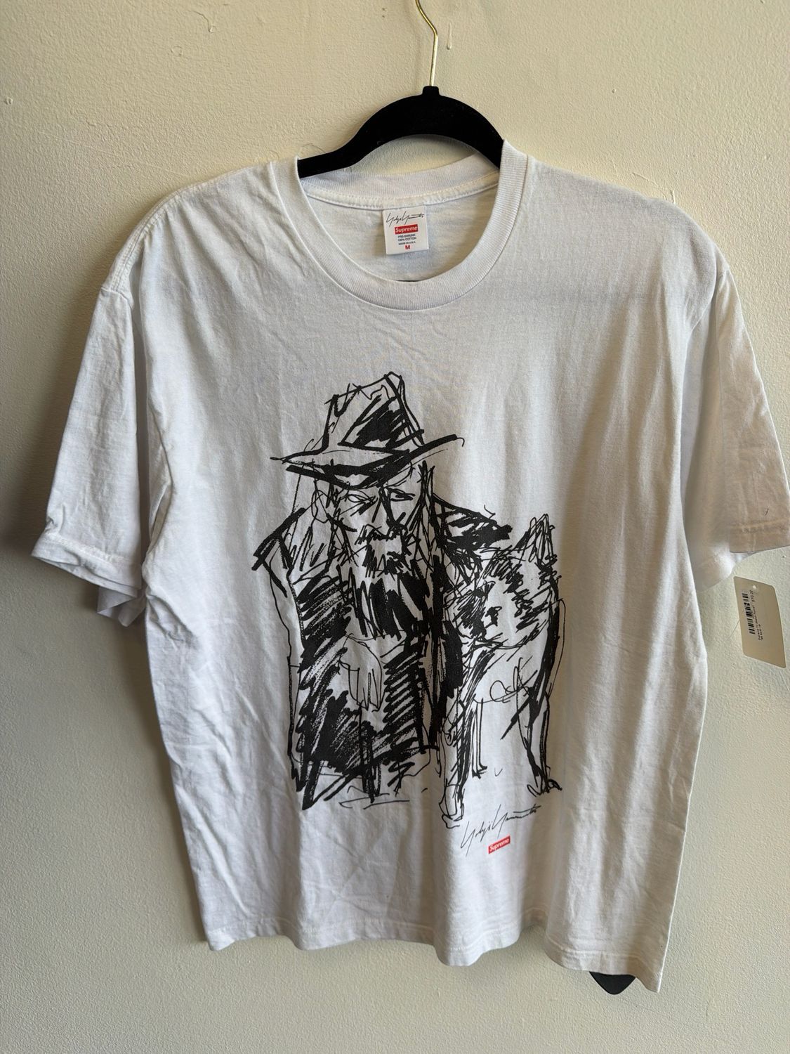 Supreme Y4Y Sketch Portrait Tee Sz:M