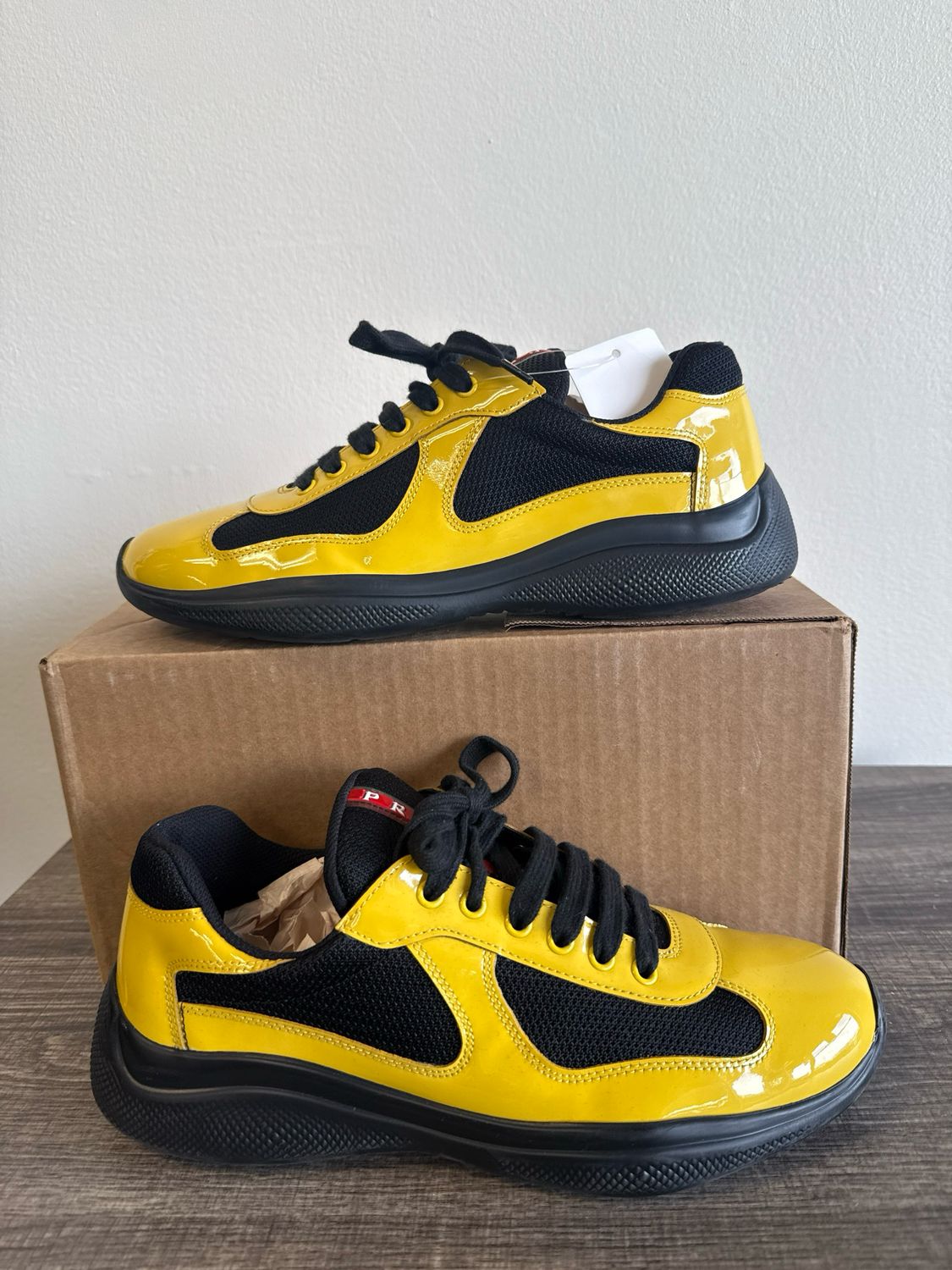 Prada AC Yellow/Black (no box) Sz:8.5