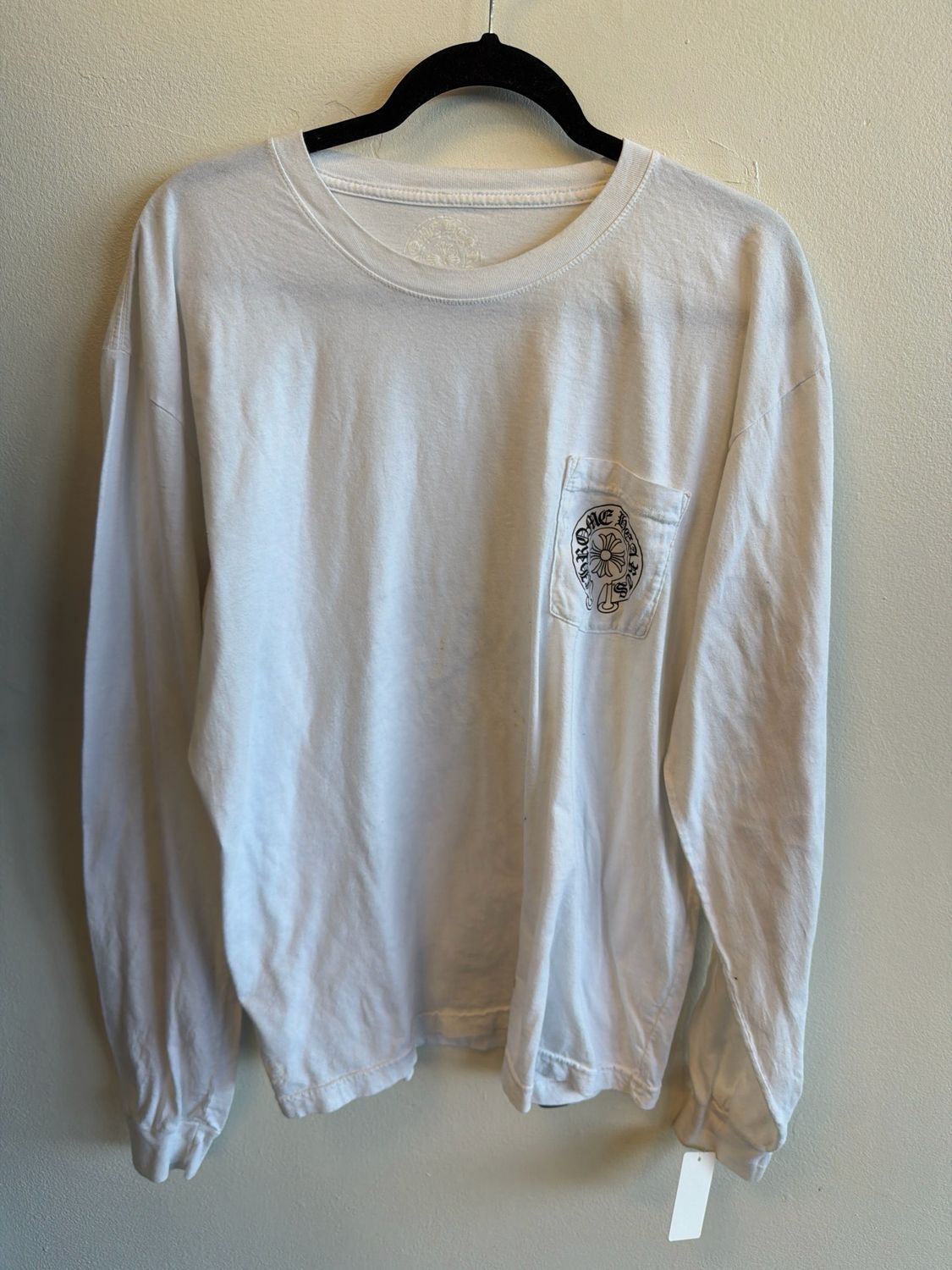 Chrome Hearts White LS Tee Sz:2XL