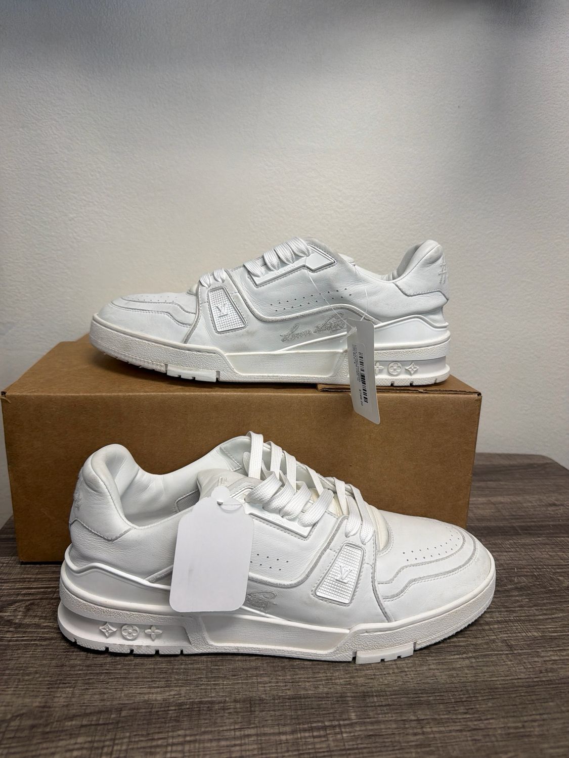Louis Vuitton Distressed Trainers White (new, no box) Sz:9