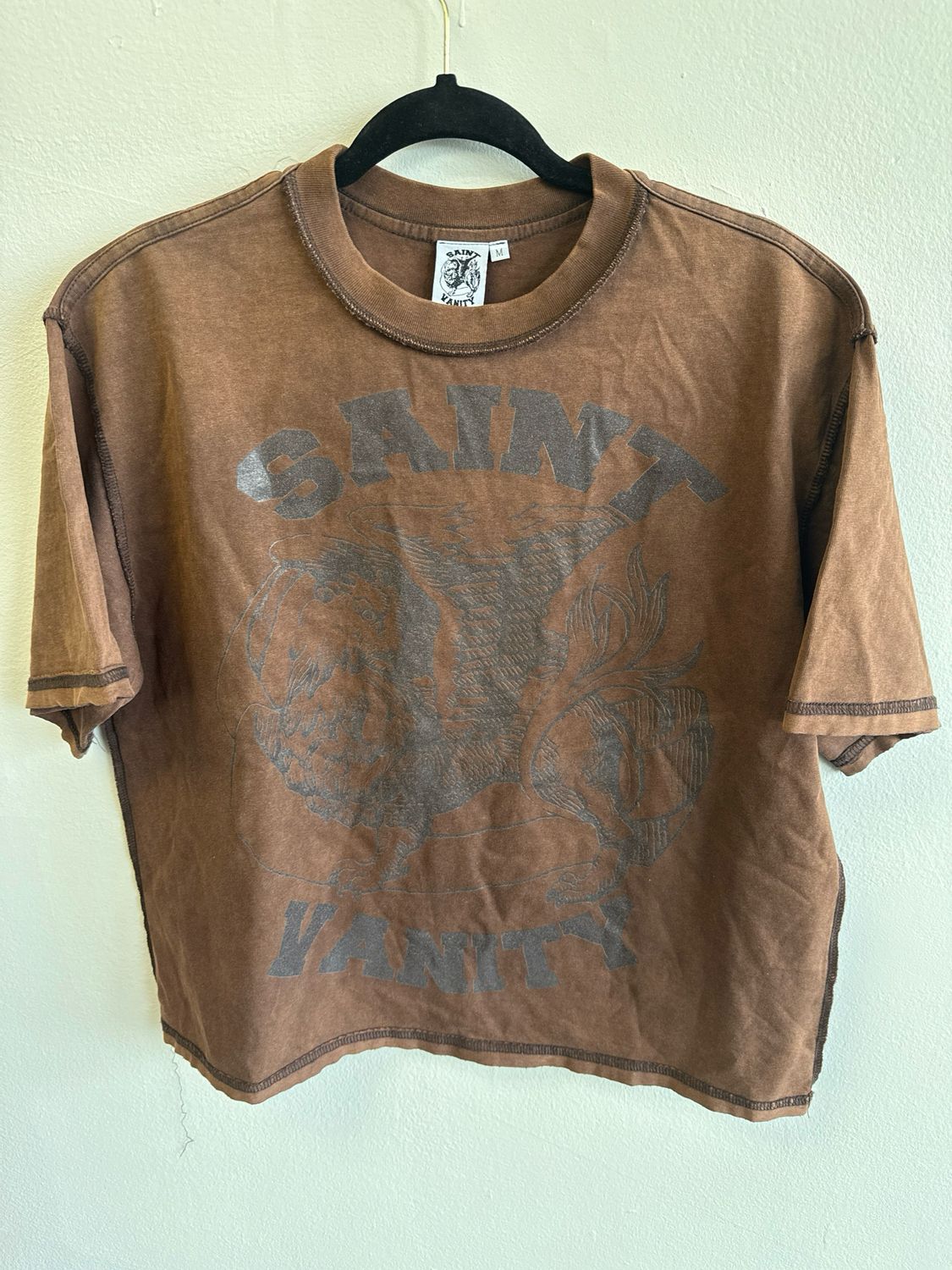 Saint Vanity Brown Tee (new) Sz:M