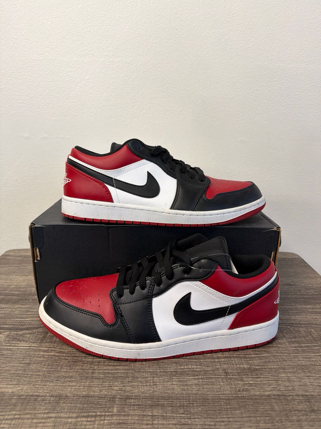 Jordan 1 Low Bred Toe (Box) Sz:11