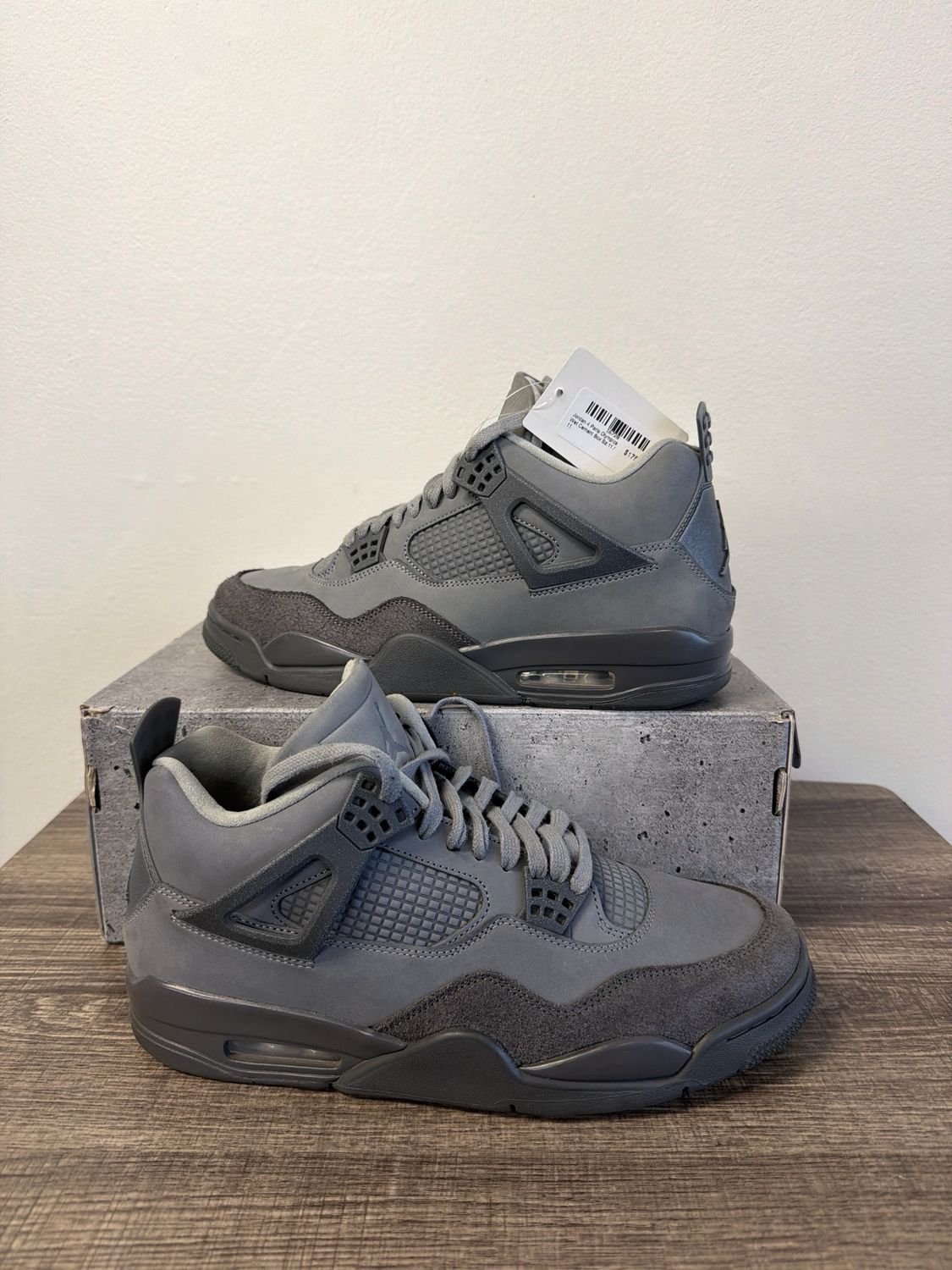 Jordan 4 Paris Olympics Wet Cement Box Sz:11