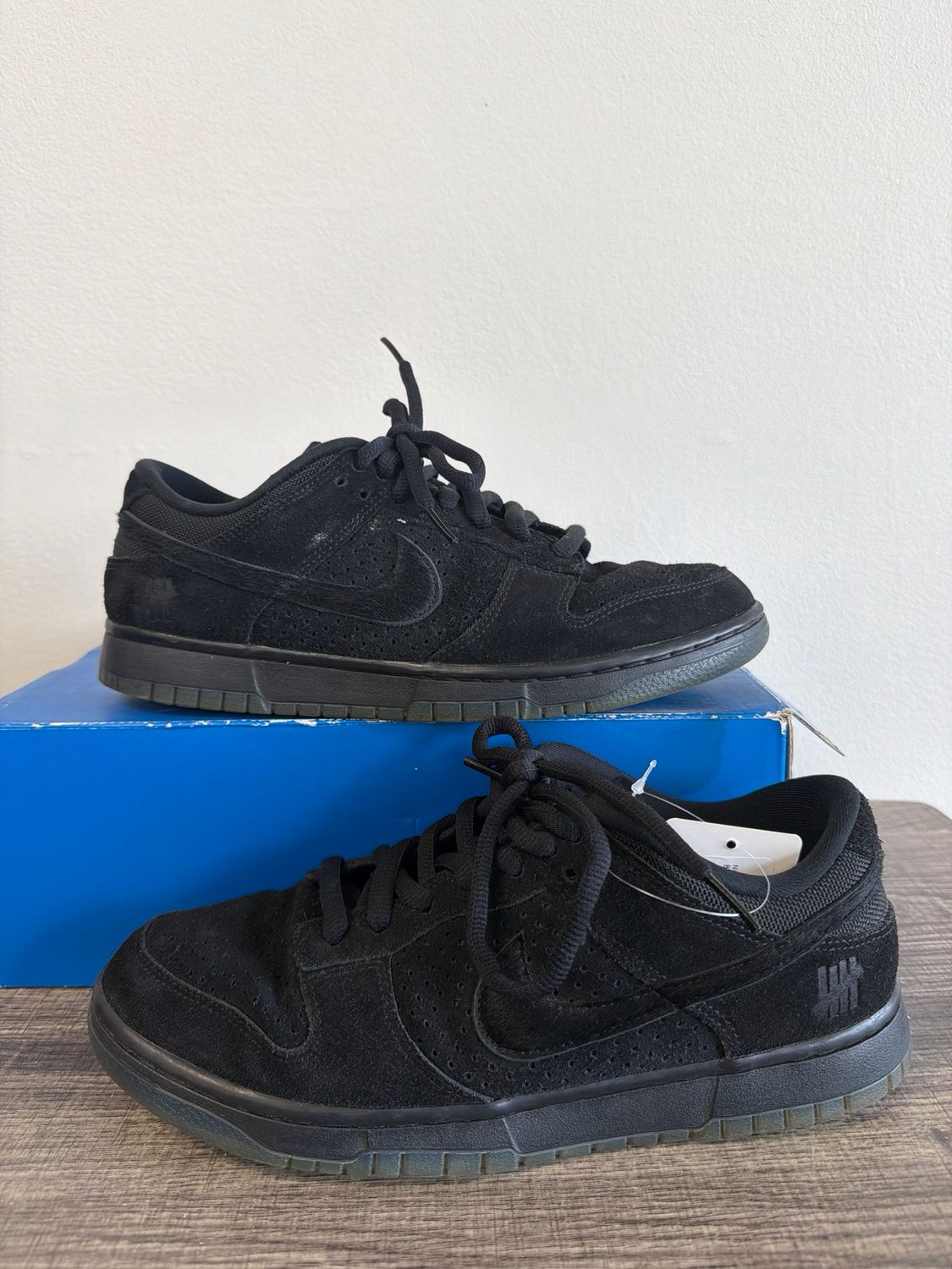 Nike x Undefeated Dunk Black Sz:10