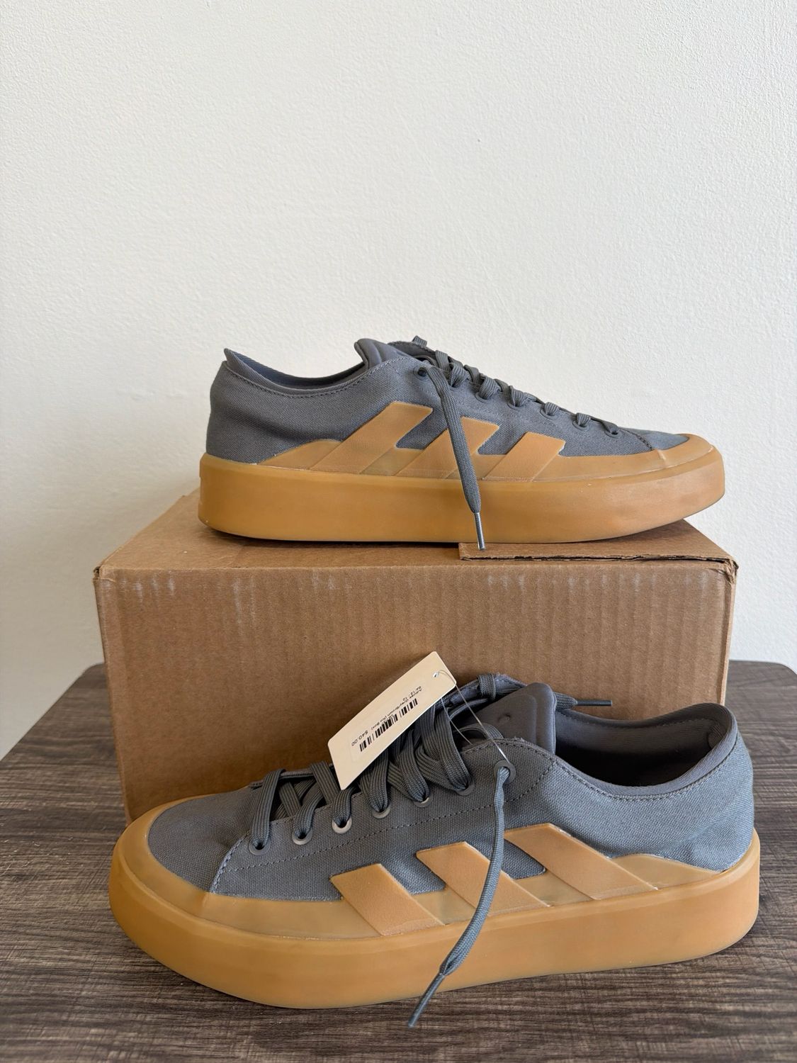 Adidas Grey/Brown (No Box) Sz:12