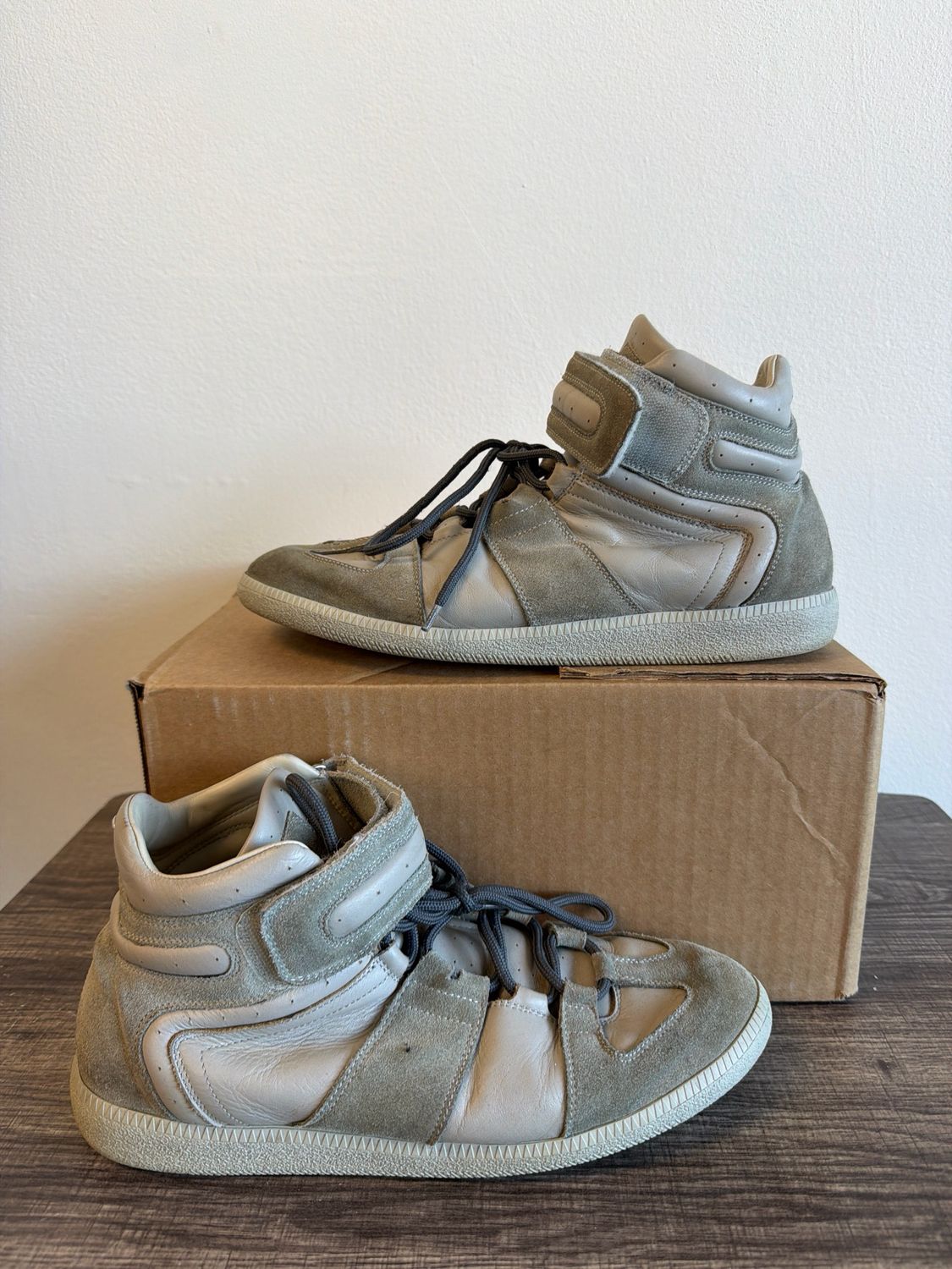 Maison Margiela Mid-Top Grey W/Strap (No Box) Sz:10
