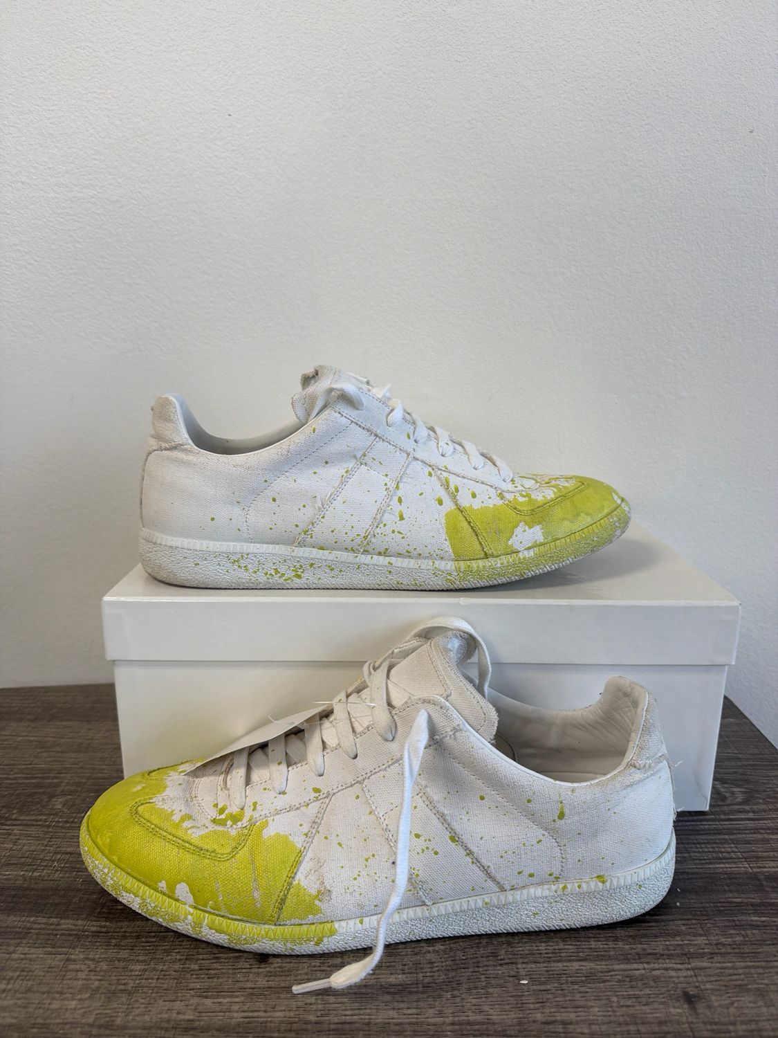 Maison Margiela Canvas Yellow Paint GATS Sz:11