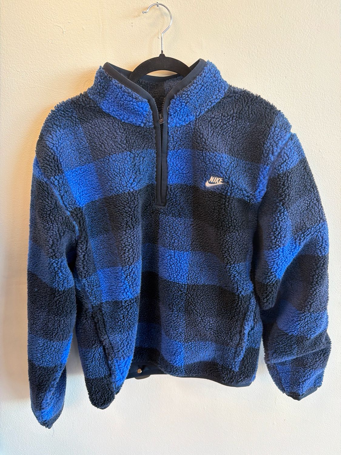 Nike Fleece Blue Quarterzip Sz:S