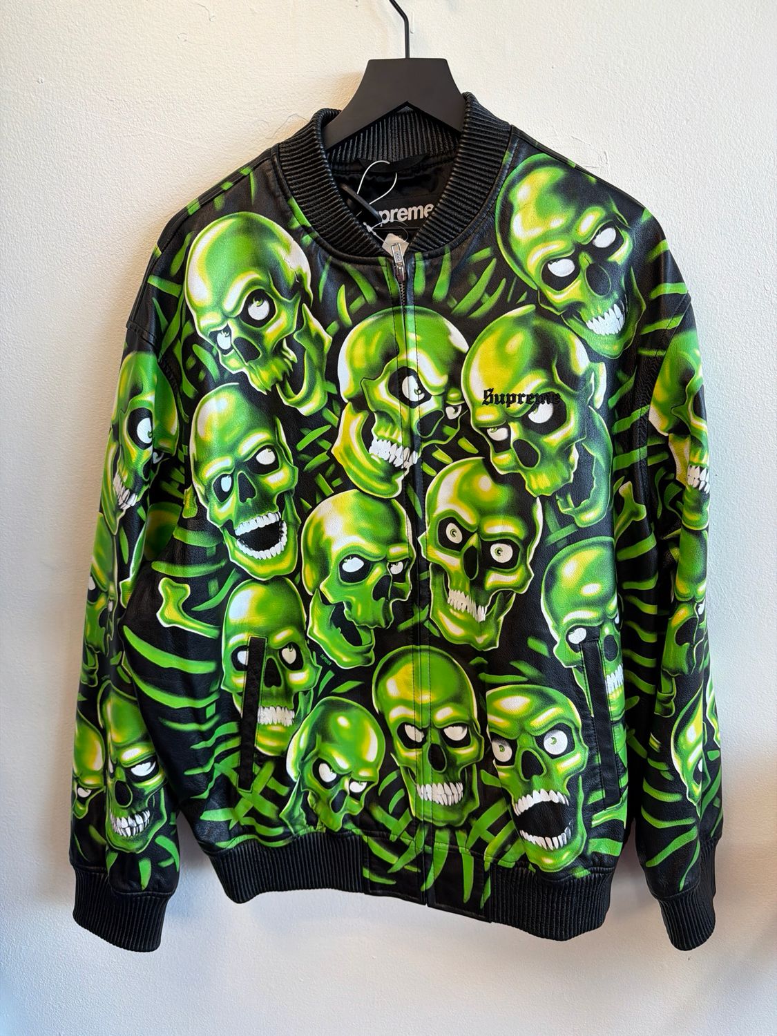 Supreme Green Skull Jacket Sz:OS