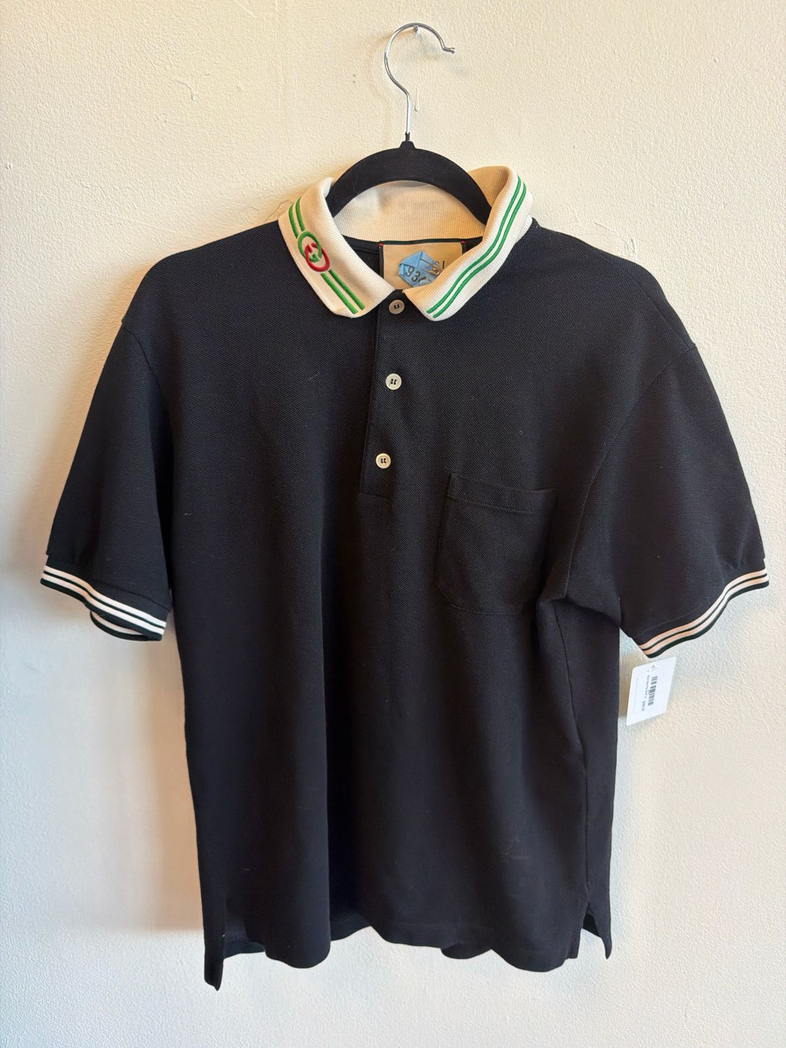 Gucci Navy Polo Sz:M